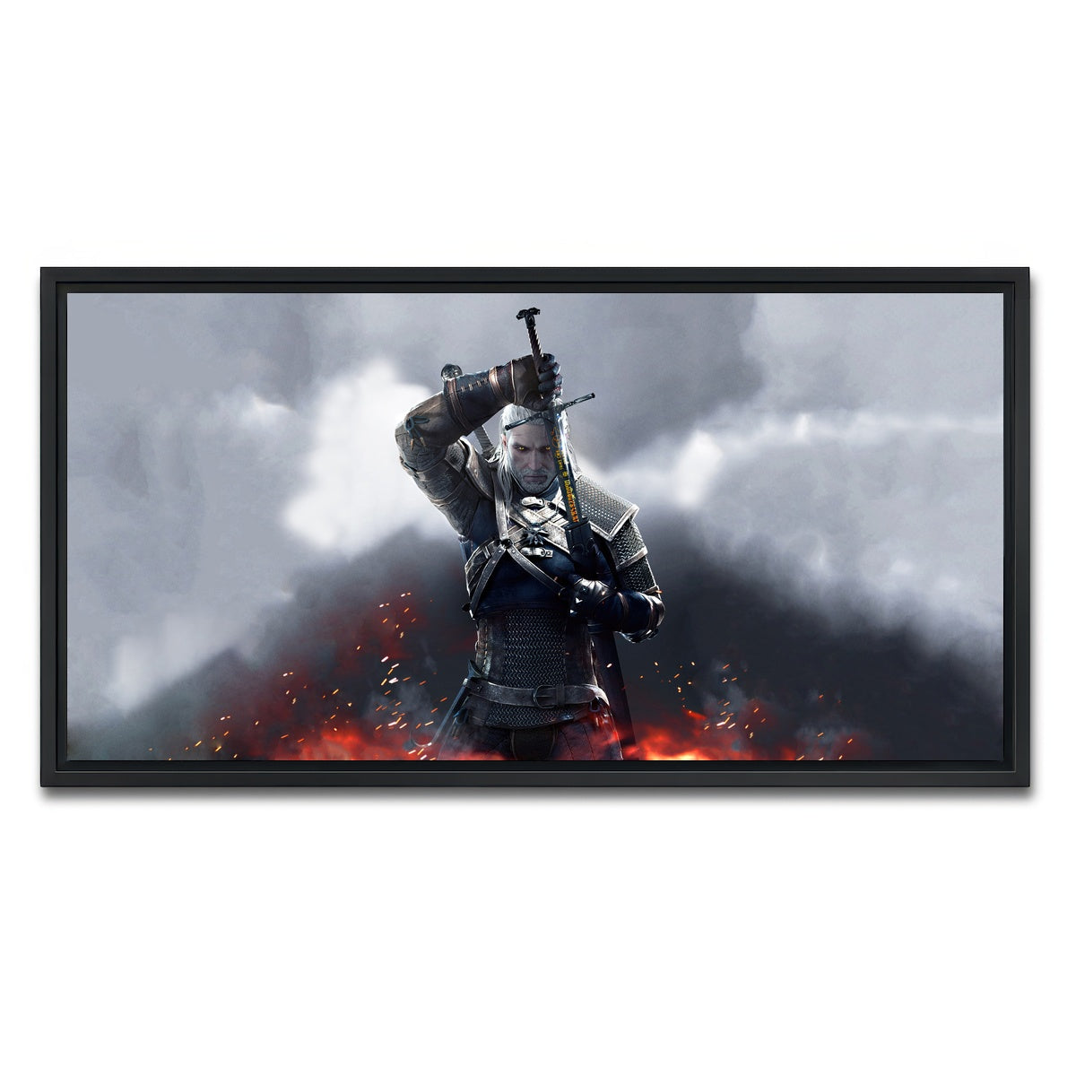 AUTO-MOCKUP WHITE | Witcher | 1 Piece | Black Framed Canvas | group=2x1