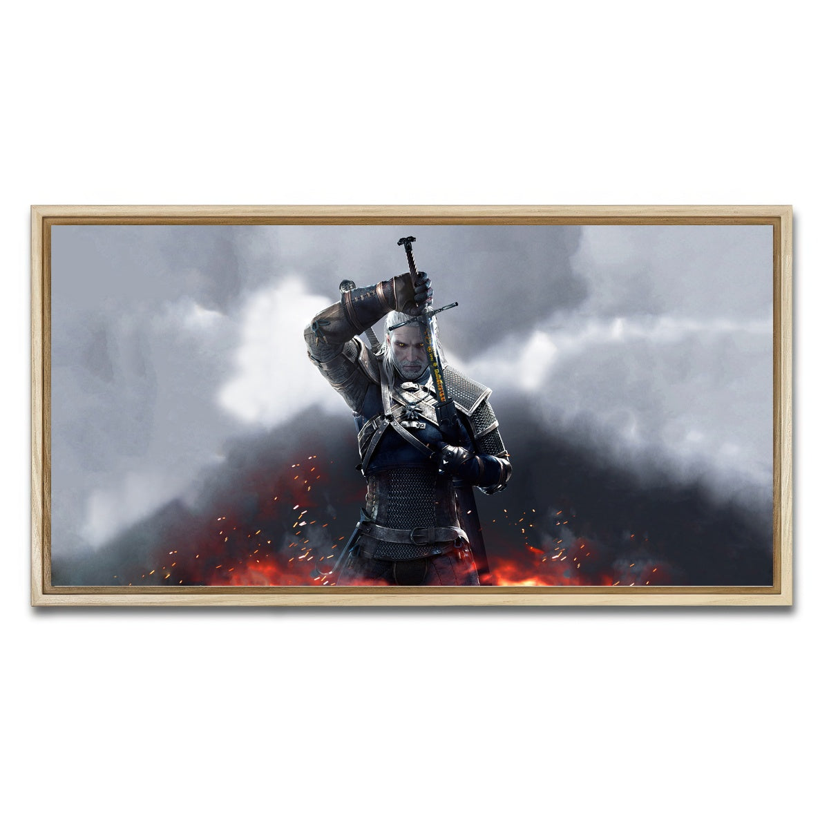 AUTO-MOCKUP WHITE | Witcher | 1 Piece | Natural Framed Canvas | group=2x1