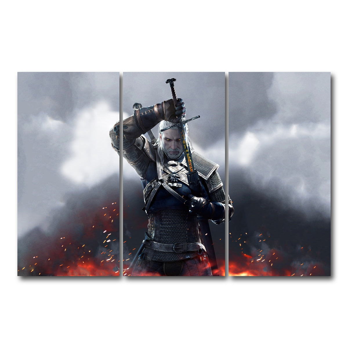 AUTO-MOCKUP WHITE | Witcher | 3 Piece | Gallery Wrap Canvas | group=12x24