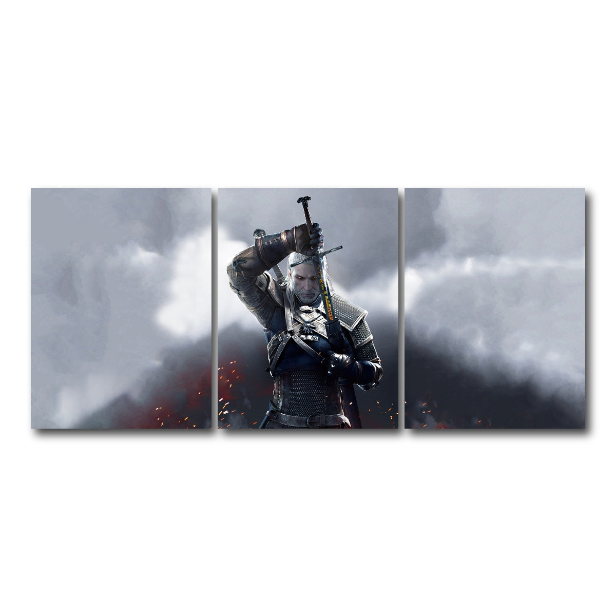 AUTO-MOCKUP WHITE | Witcher | 3 Piece | Gallery Wrap Canvas | group=18x24