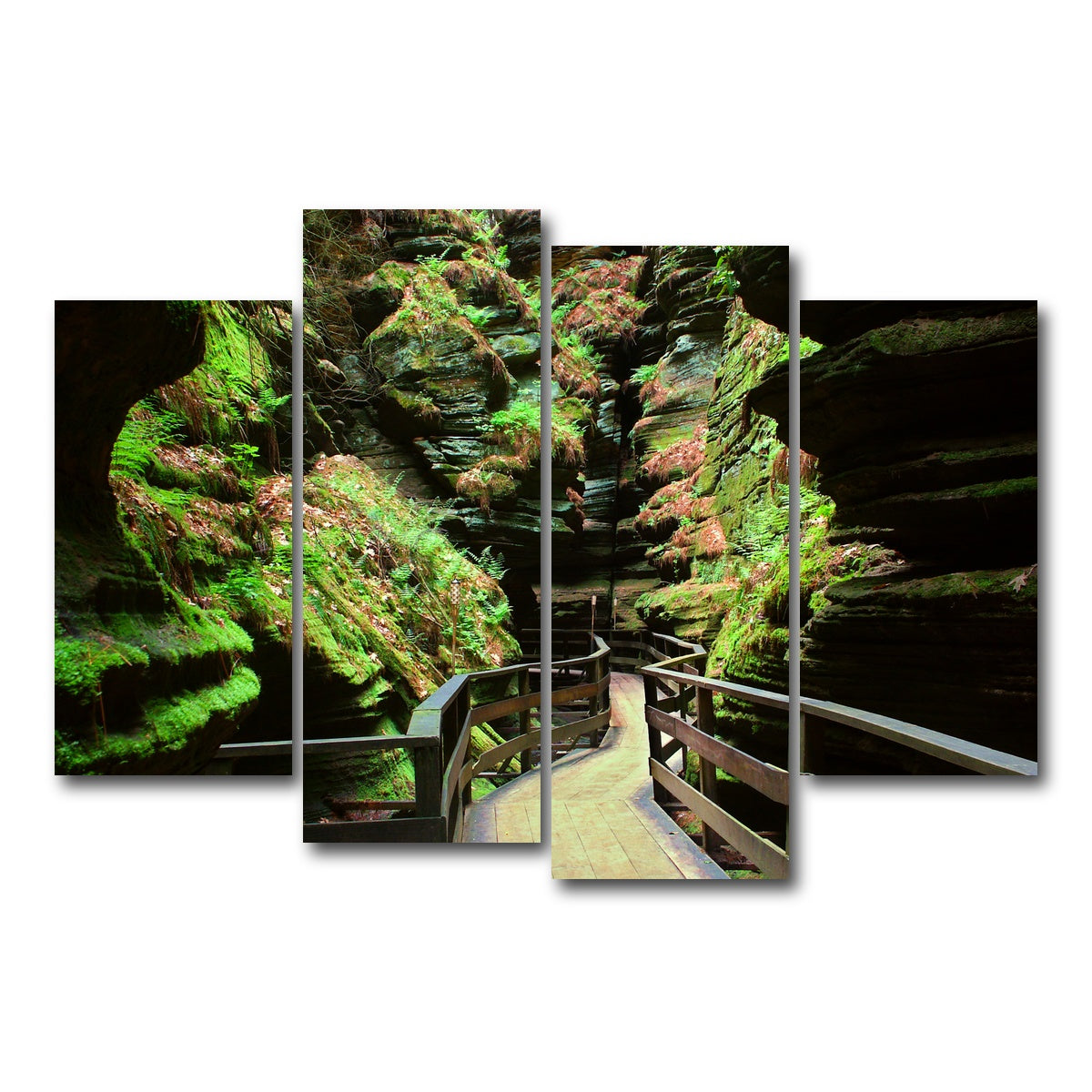 AUTO-MOCKUP WHITE | Witches Gulch | 4 Piece | Gallery Wrap Canvas | group=4_short