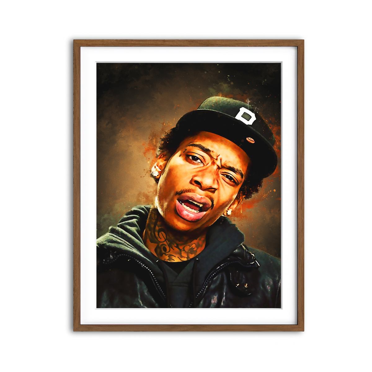 Framed Print 3x4 Walnut