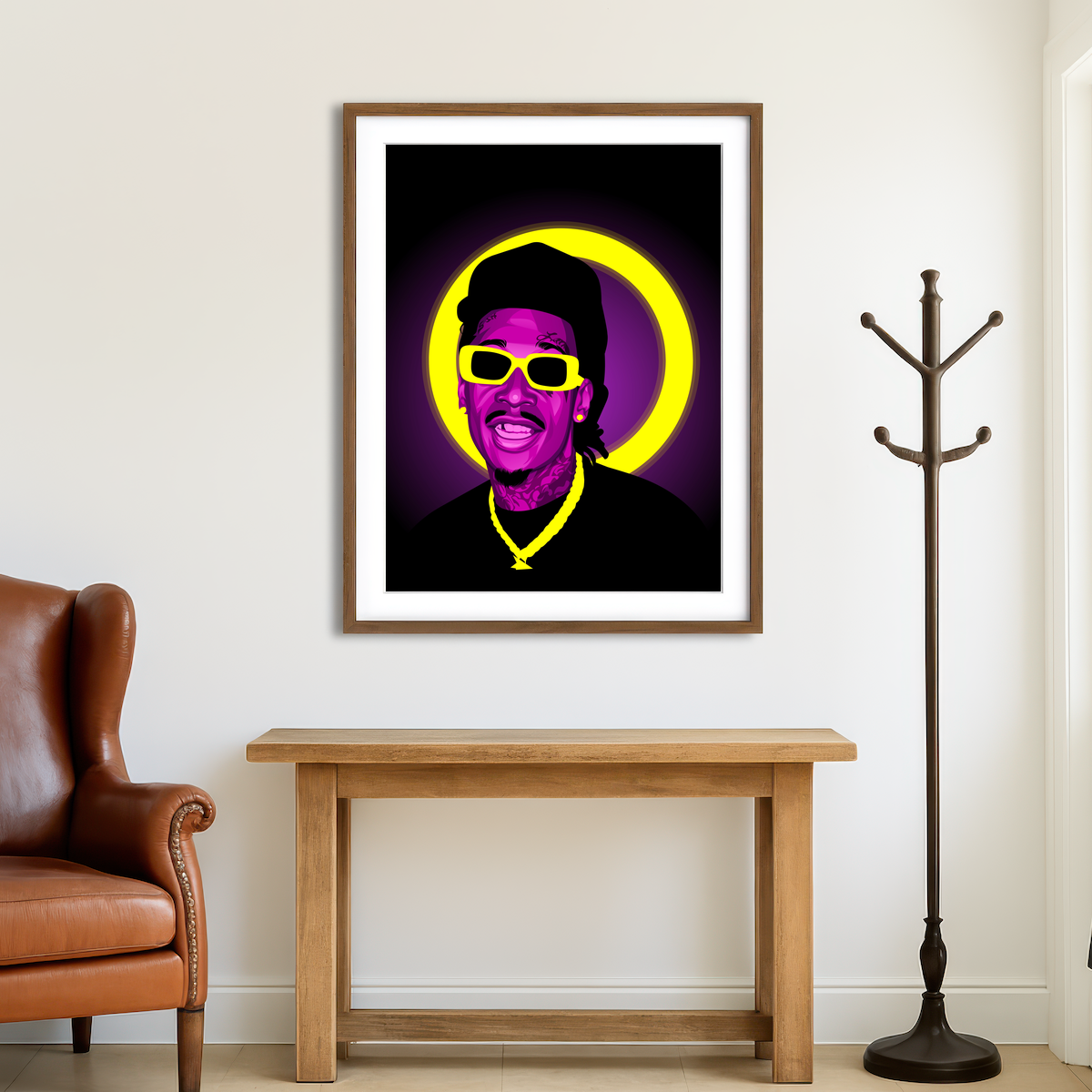 AUTO-MOCKUP ROOM | Wiz Khalifa Wall Art