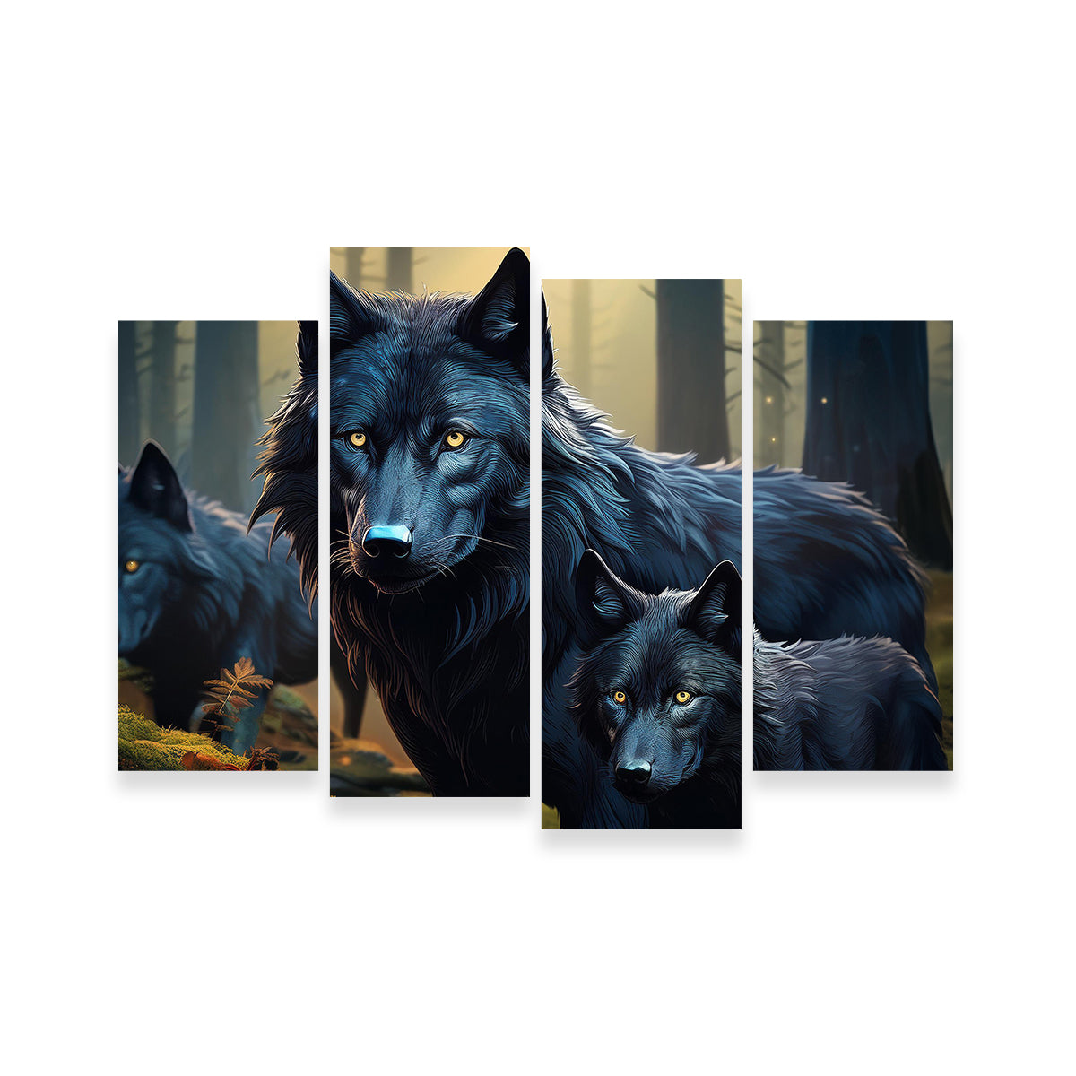 Wolf Family Wall Art