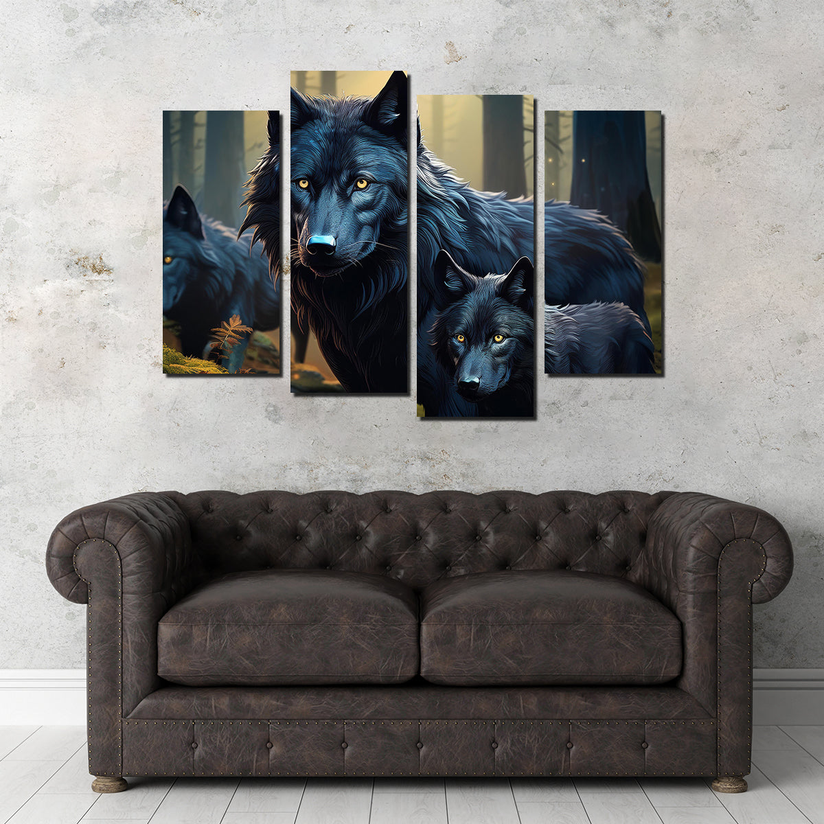 Wolf Family Wall Art