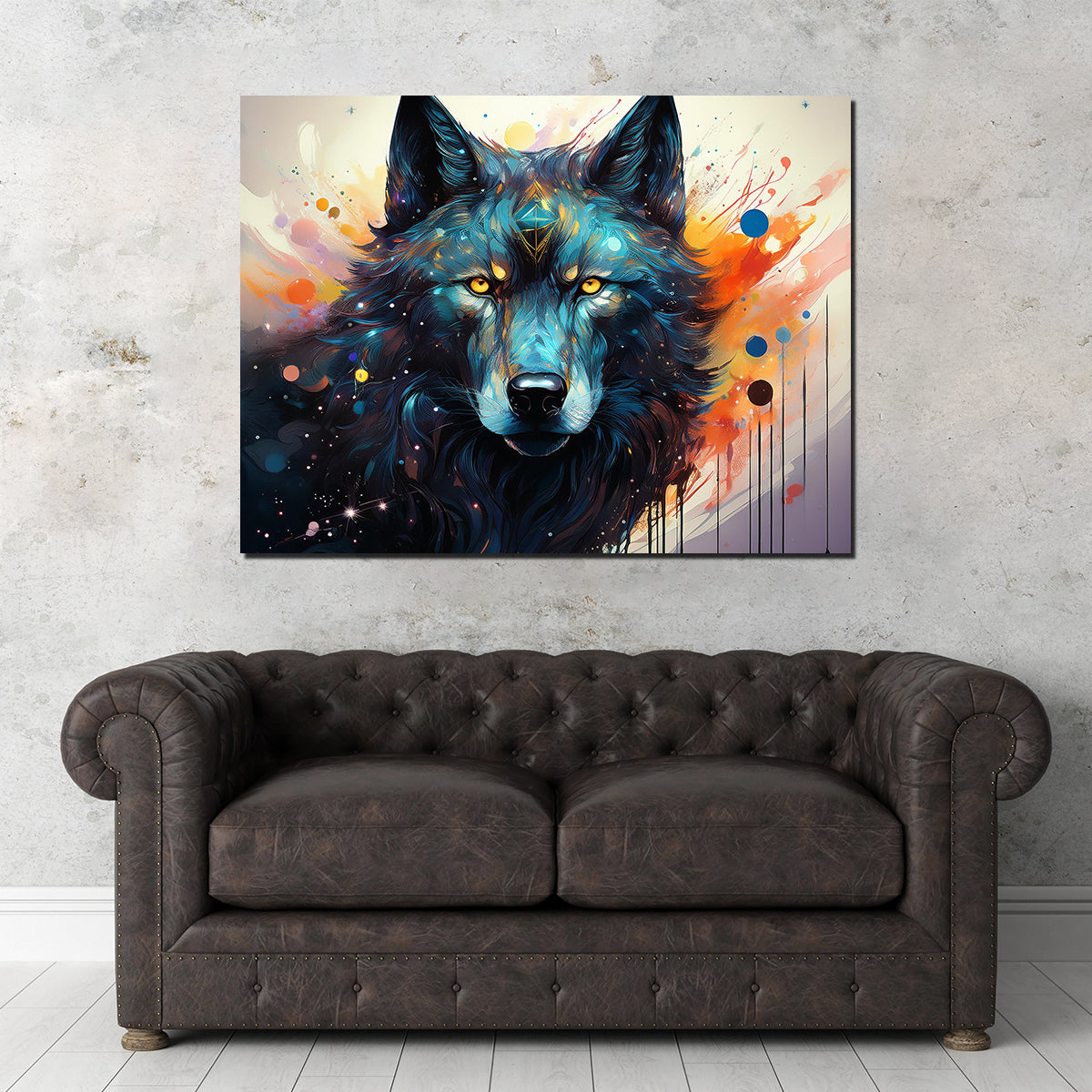 Wolf Painting Wall Art