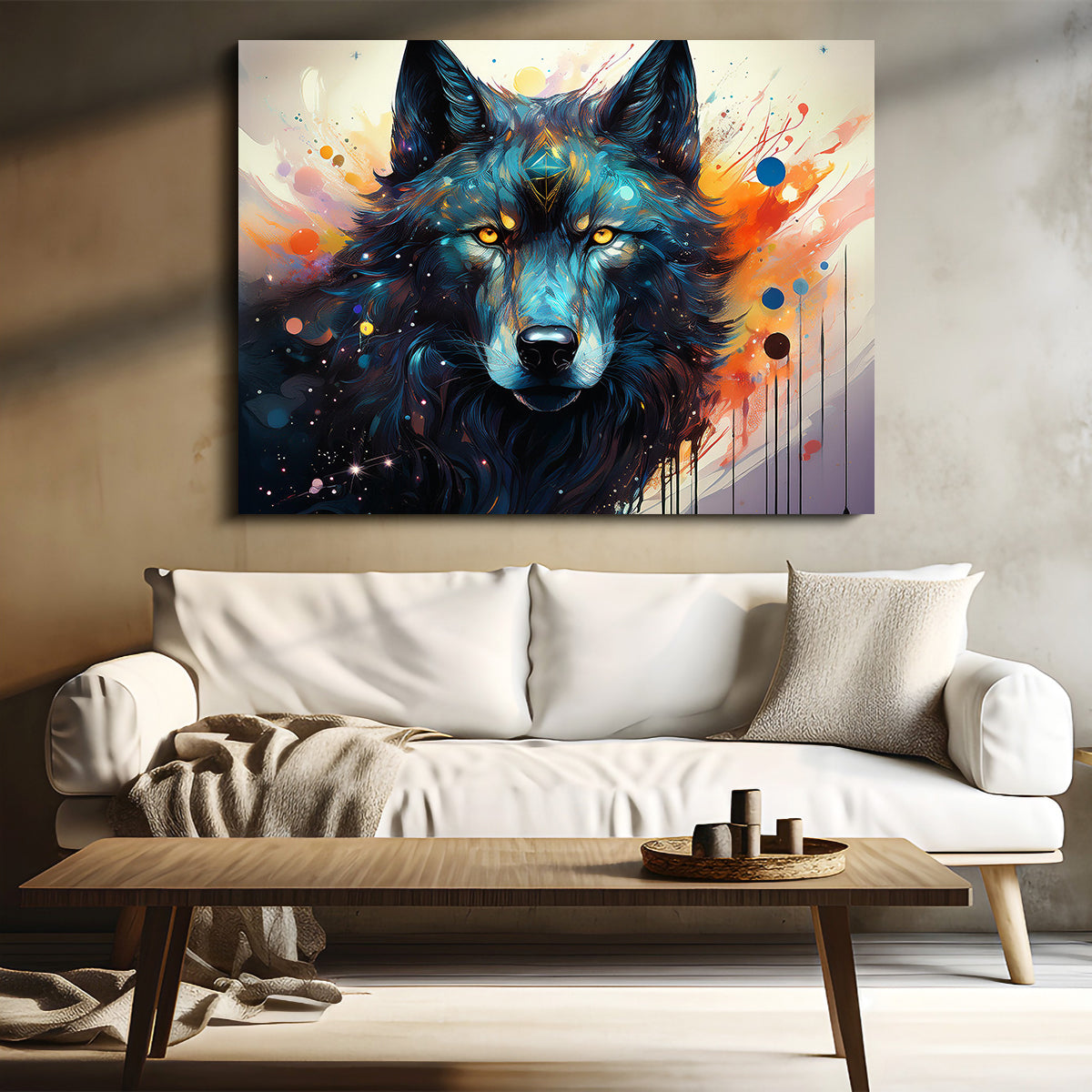 Wolf Painting Wall Art