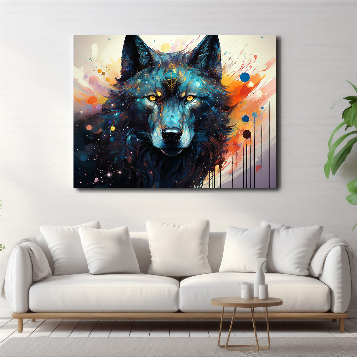 Wolf Painting Wall Art
