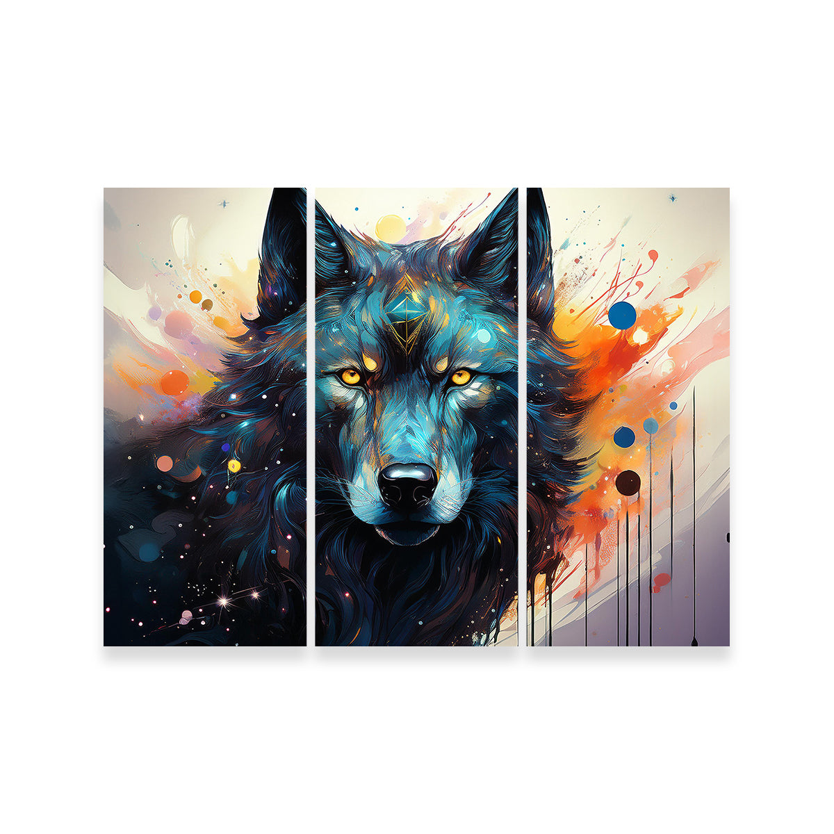 Wolf Painting Wall Art
