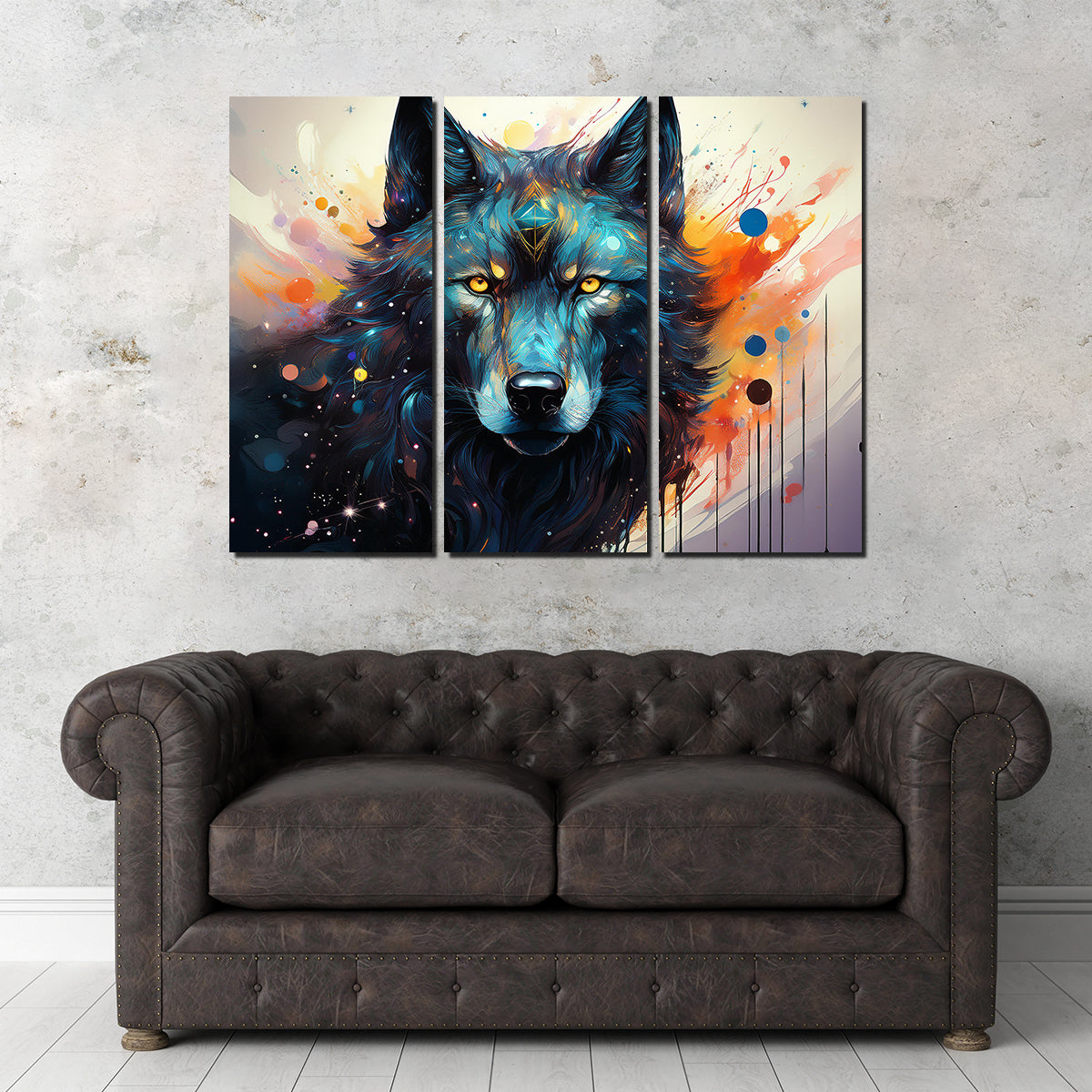 Wolf Painting Wall Art