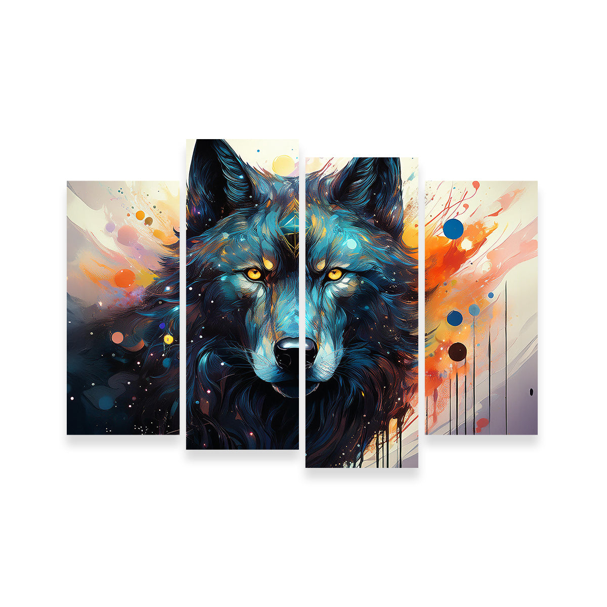 Wolf Painting Wall Art