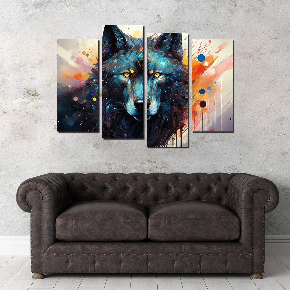 Wolf Painting Wall Art