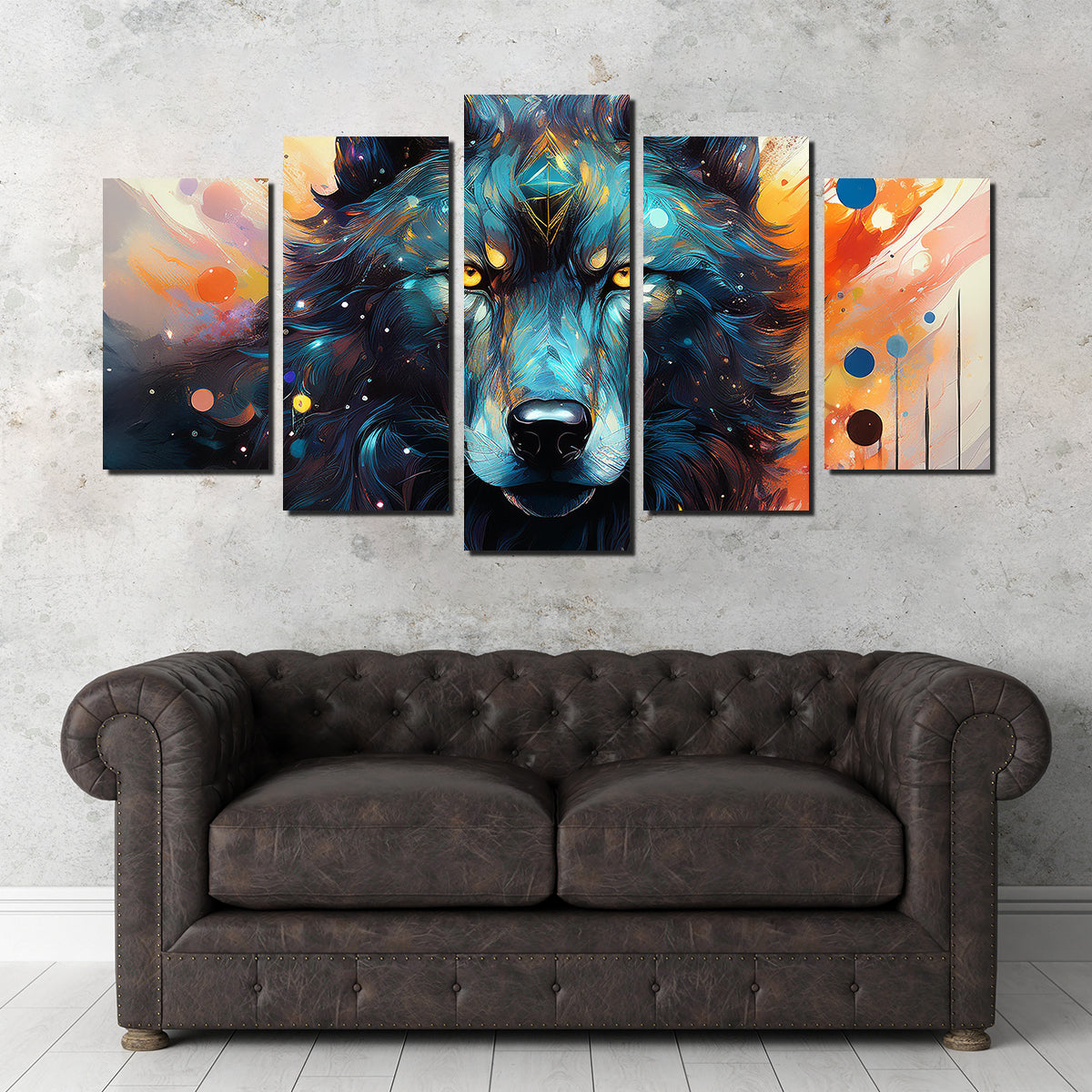 Wolf Painting Wall Art
