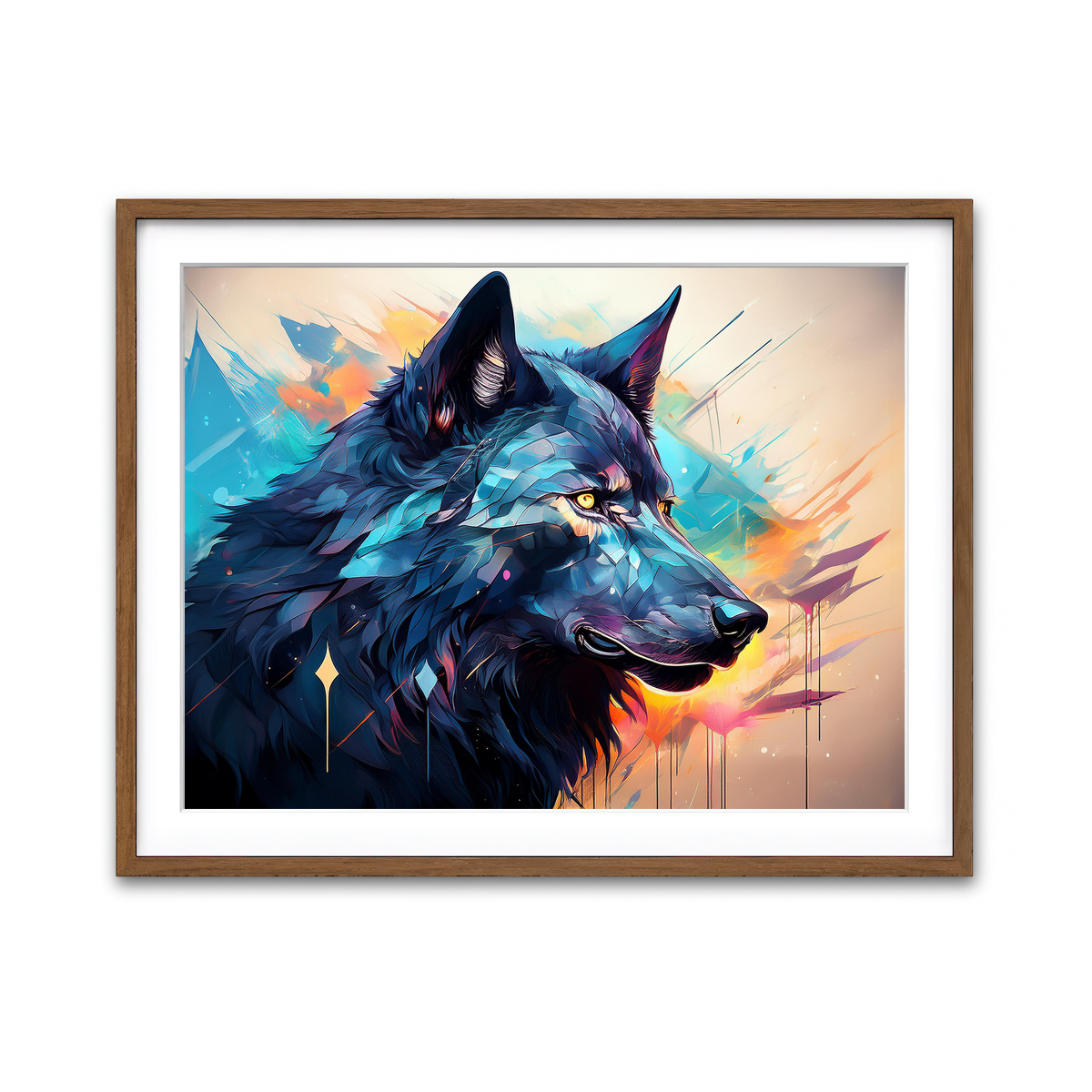 Framed Print 4x3 Walnut