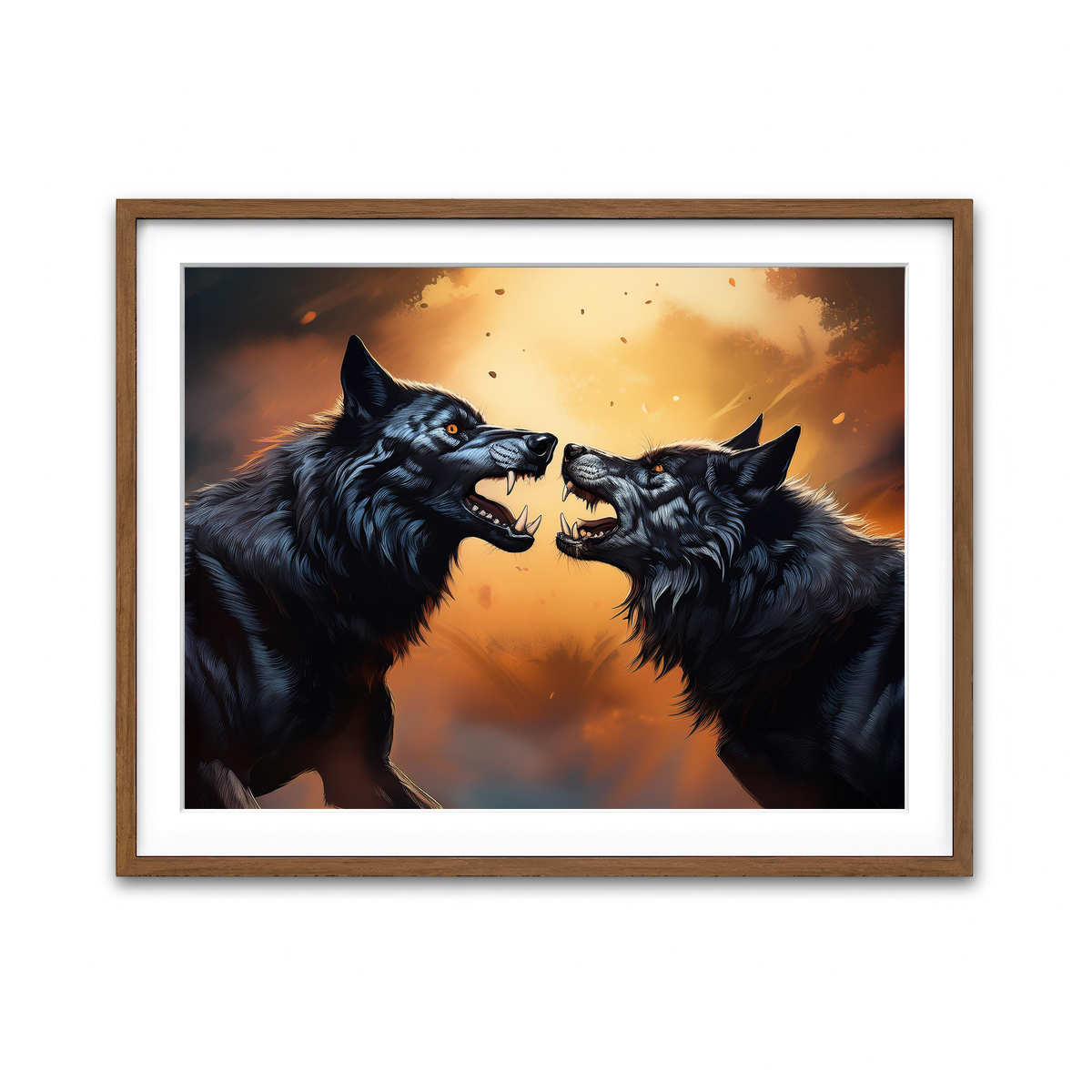 Framed Print 4x3 Walnut