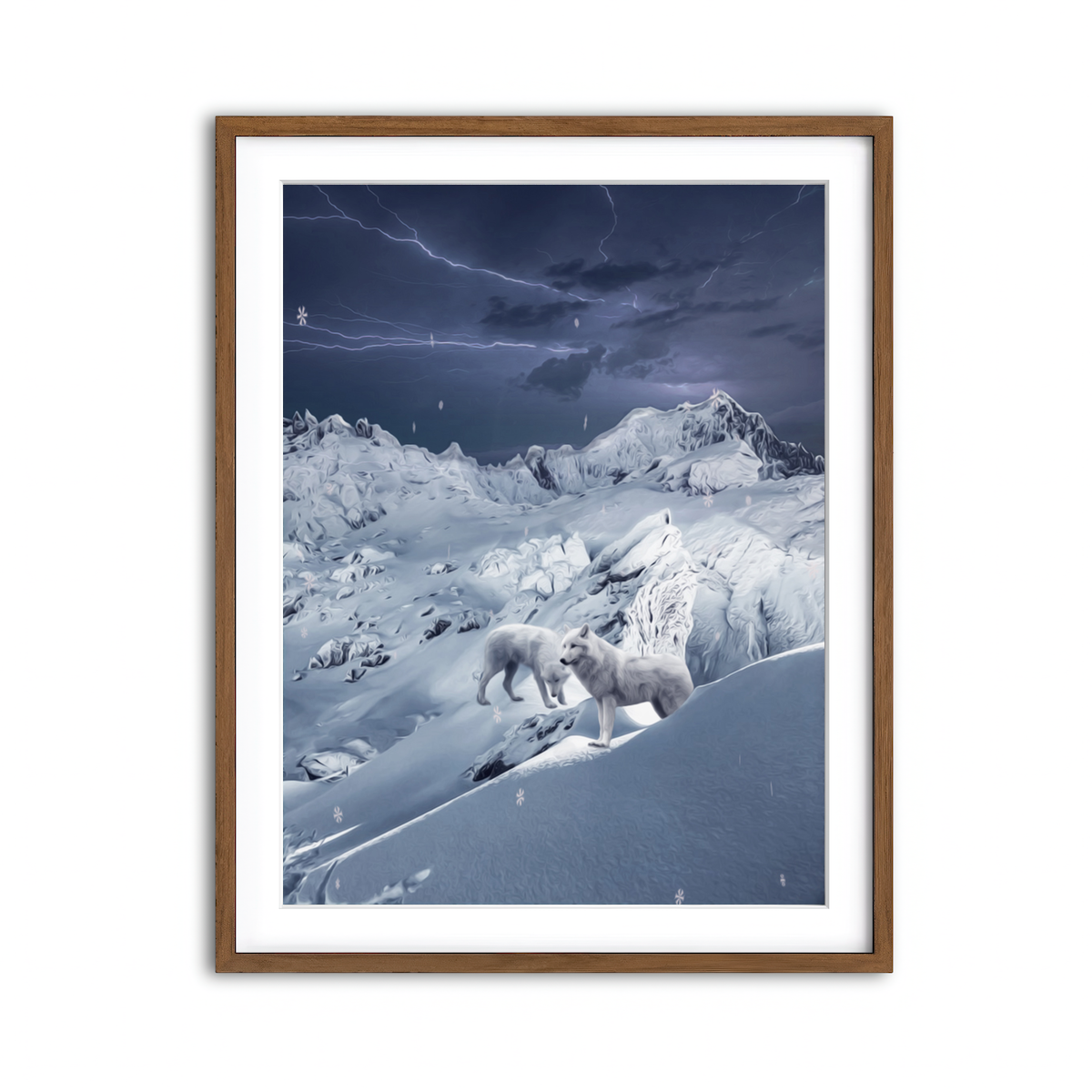 Framed Print 3x4 Walnut