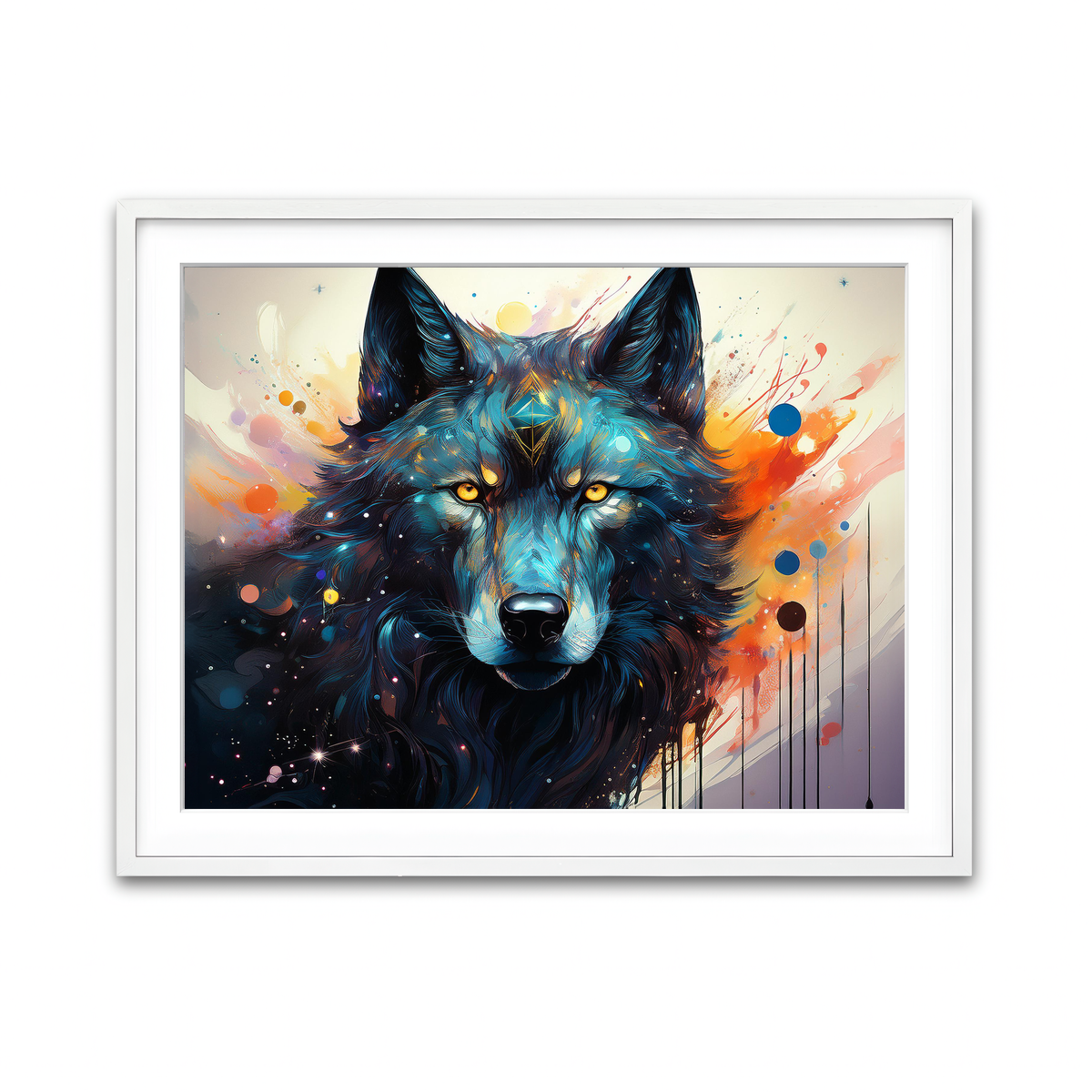 Framed Print 4x3 White
