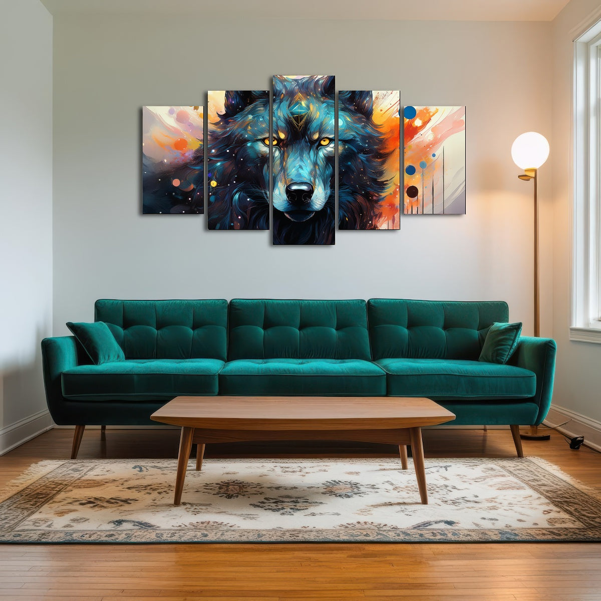 AUTO-MOCKUP ROOM | Wolf Painting