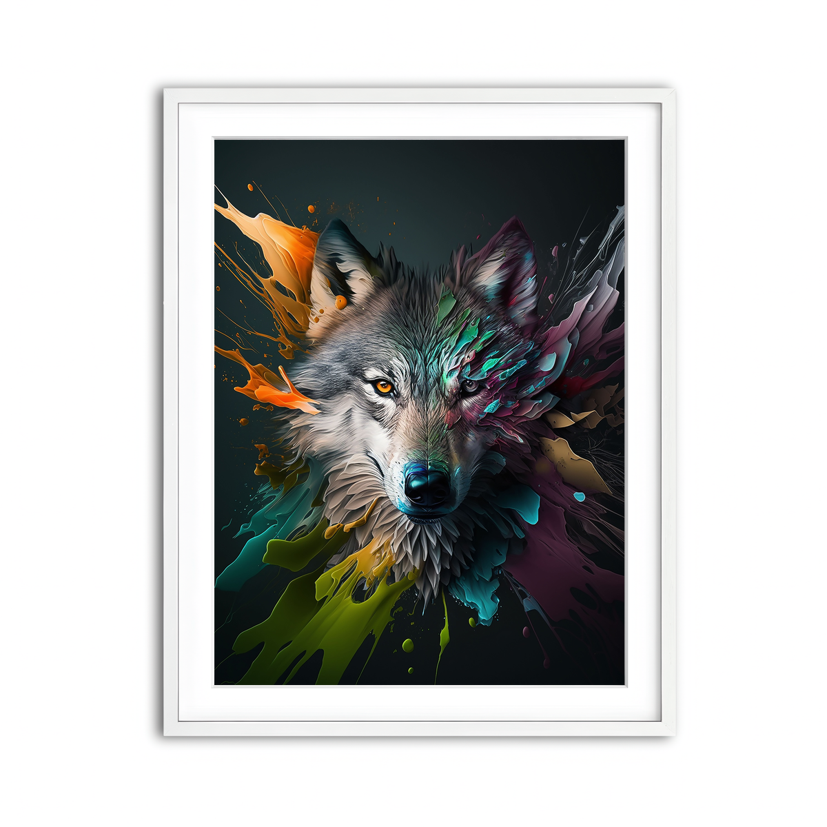 Framed Print 3x4 White