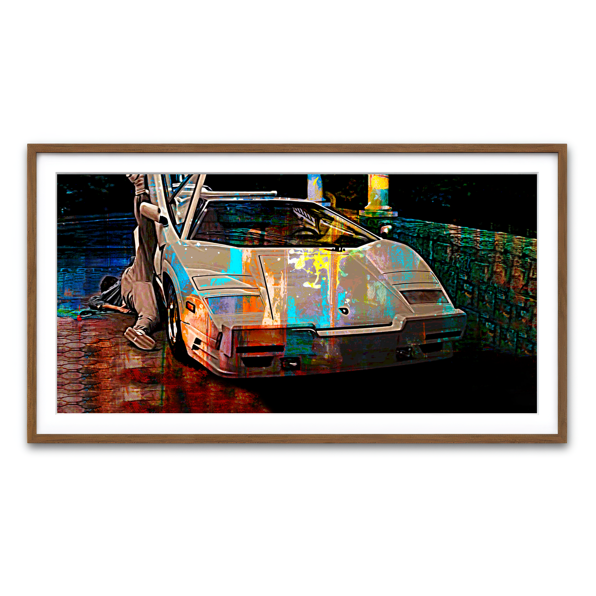 Framed Print 2x1 Walnut