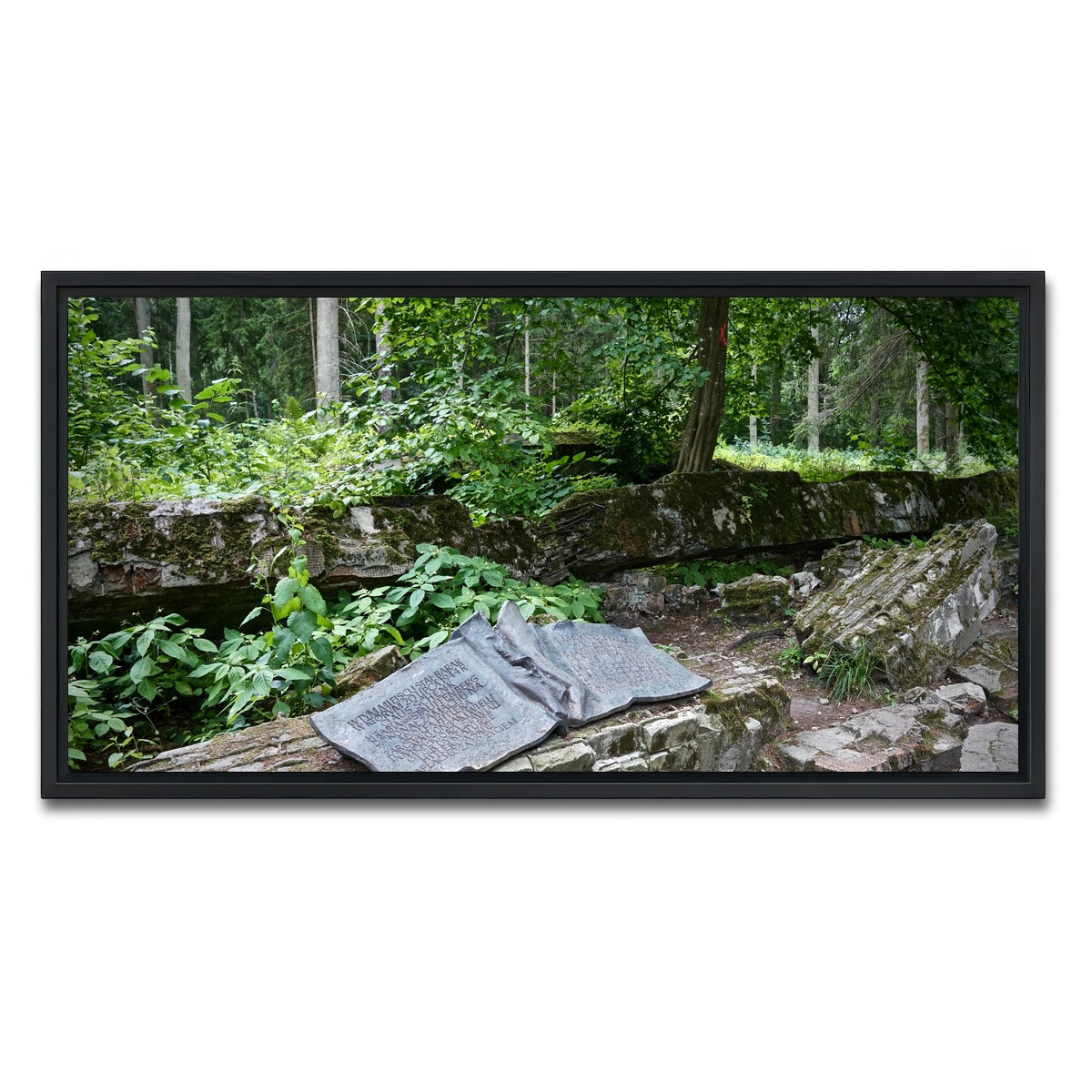 AUTO-MOCKUP WHITE | Wolf's Lair - Stauffenberg Bomb site | 1 Piece | Black Framed Canvas | group=2x1