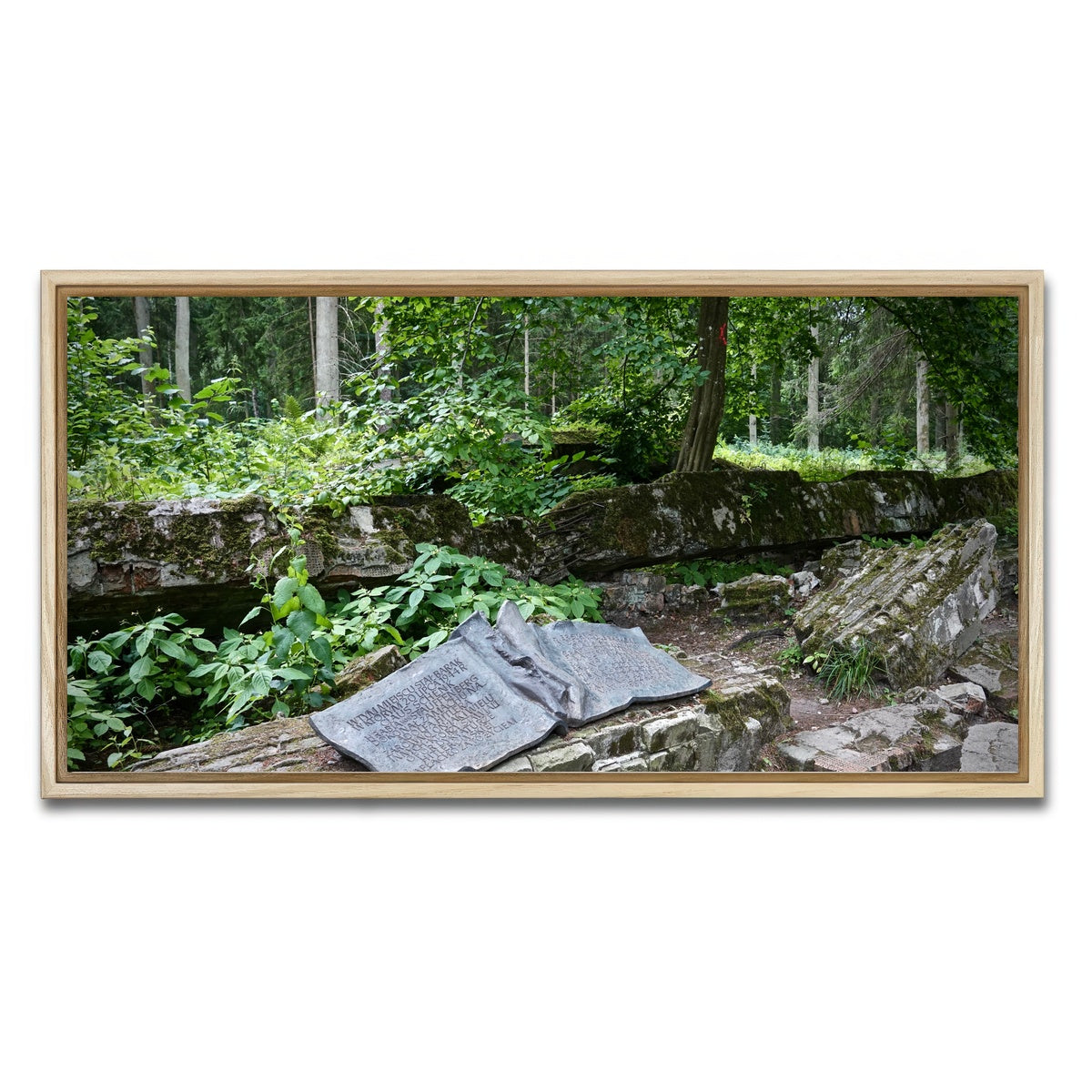 AUTO-MOCKUP WHITE | Wolf's Lair - Stauffenberg Bomb site | 1 Piece | Natural Framed Canvas | group=2x1