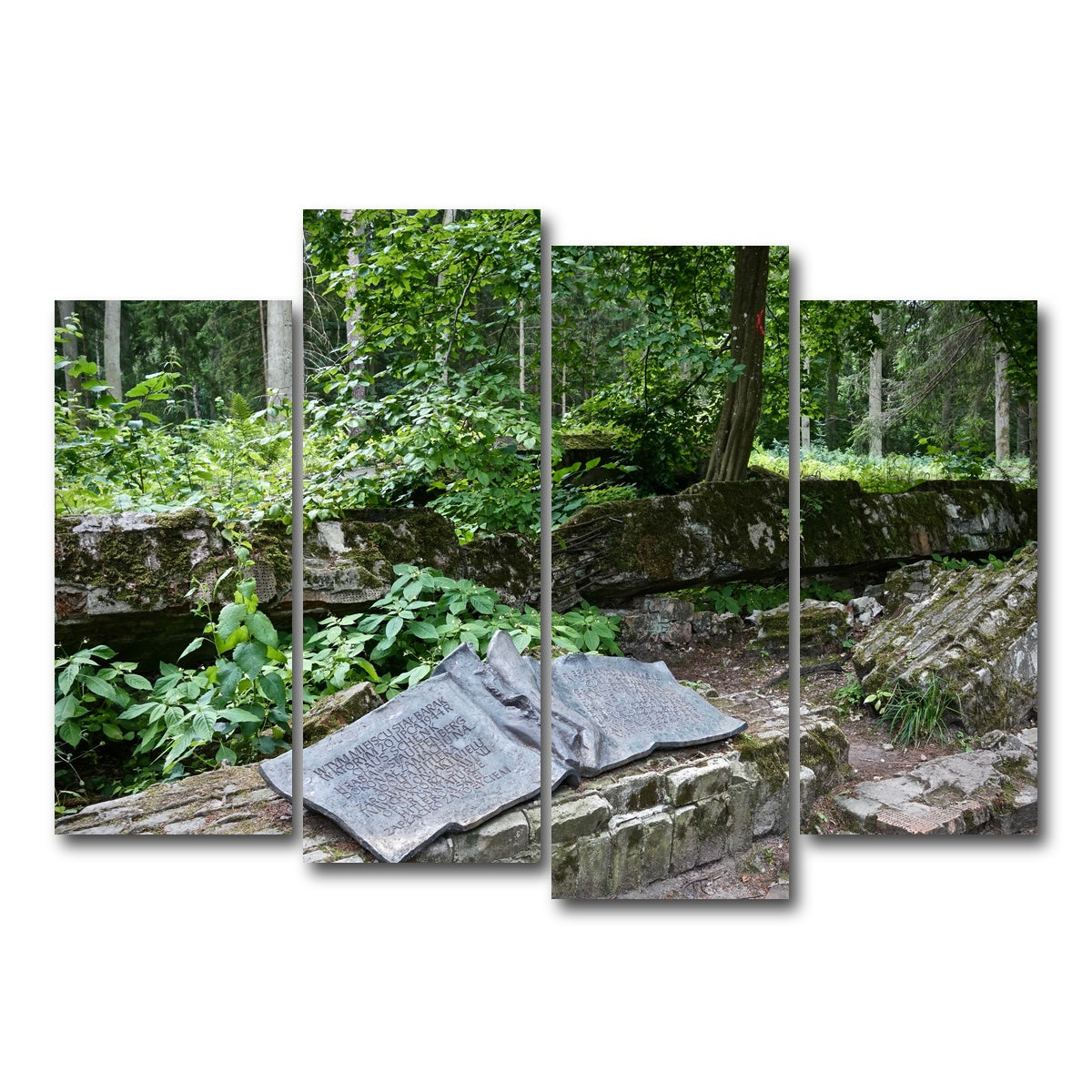 AUTO-MOCKUP WHITE | Wolf's Lair - Stauffenberg Bomb site | 4 Piece | Gallery Wrap Canvas | group=4_normal