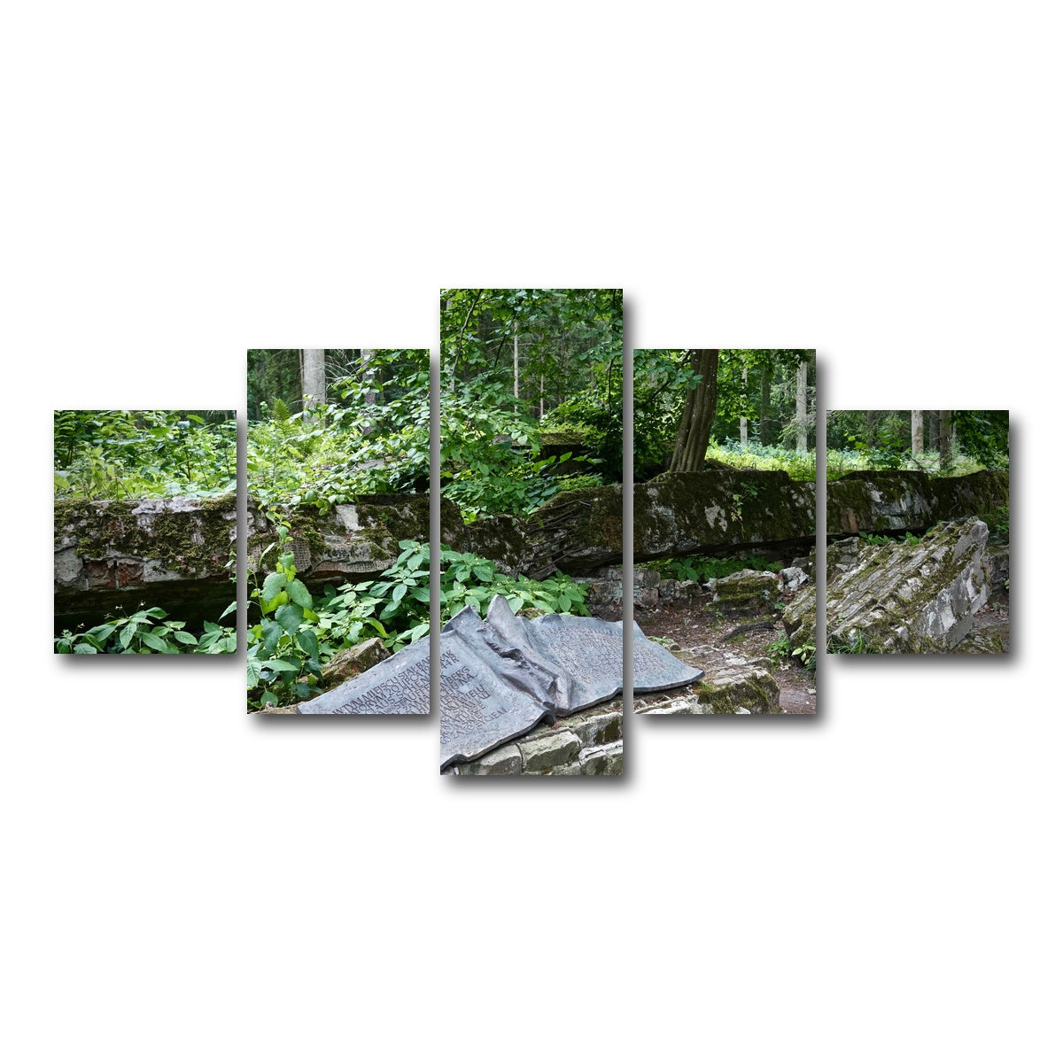 AUTO-MOCKUP WHITE | Wolf's Lair - Stauffenberg Bomb site | 5 Piece | Gallery Wrap Canvas | group=5_short