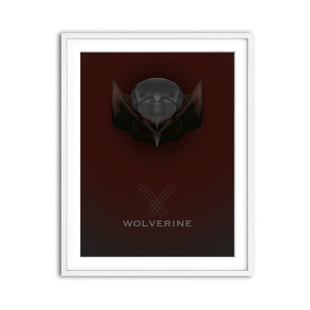 Framed Print 3x4 White