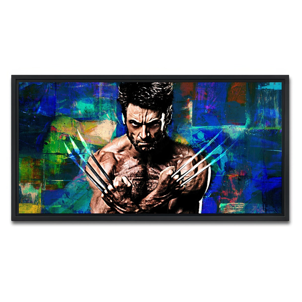 AUTO-MOCKUP WHITE | Wolverine | 1 Piece | Black Framed Canvas | group=2x1