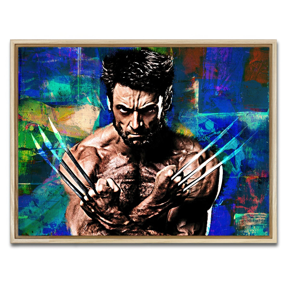 AUTO-MOCKUP WHITE | Wolverine | 1 Piece | Natural Framed Canvas | group=4x3
