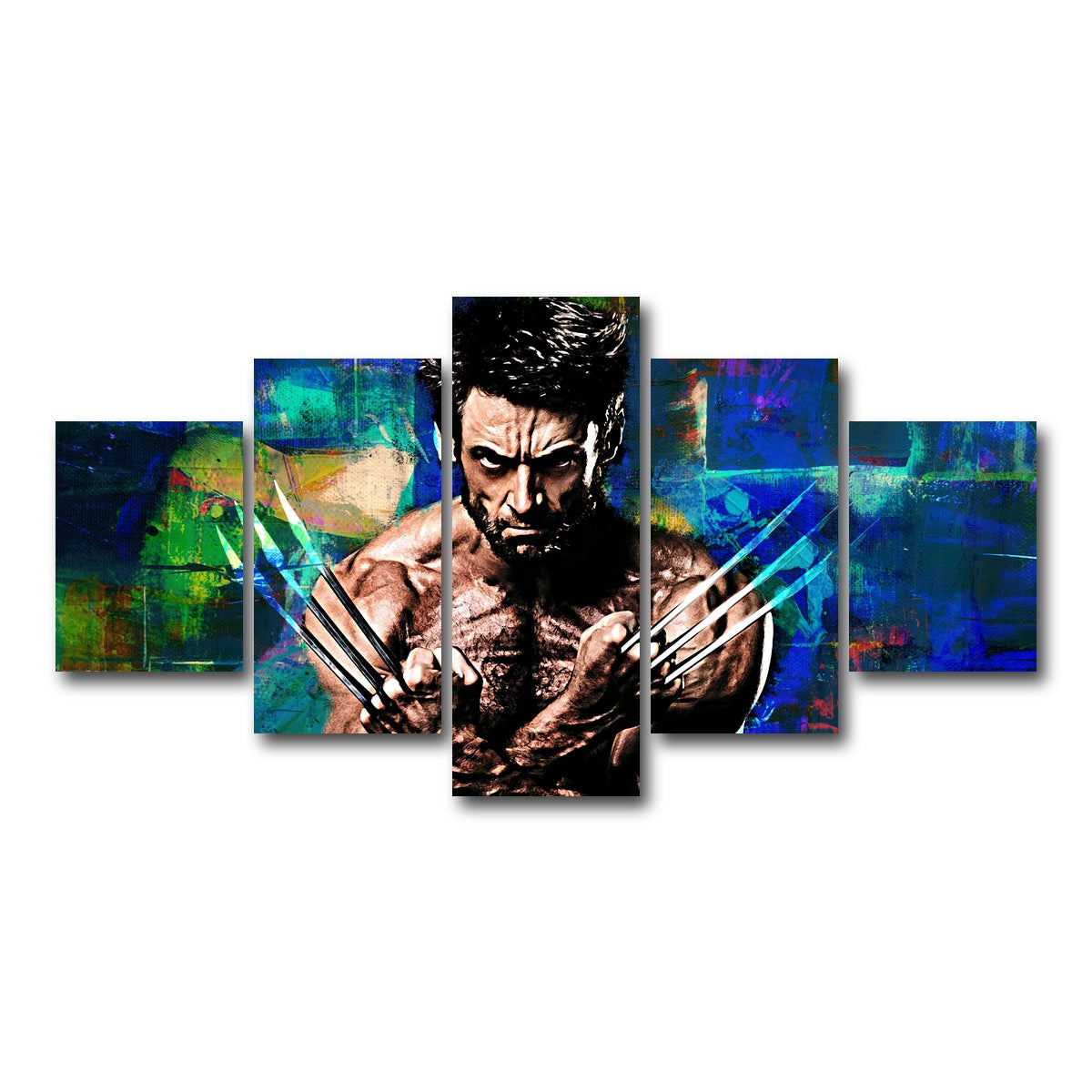 AUTO-MOCKUP WHITE | Wolverine | 5 Piece | Gallery Wrap Canvas | group=5_short