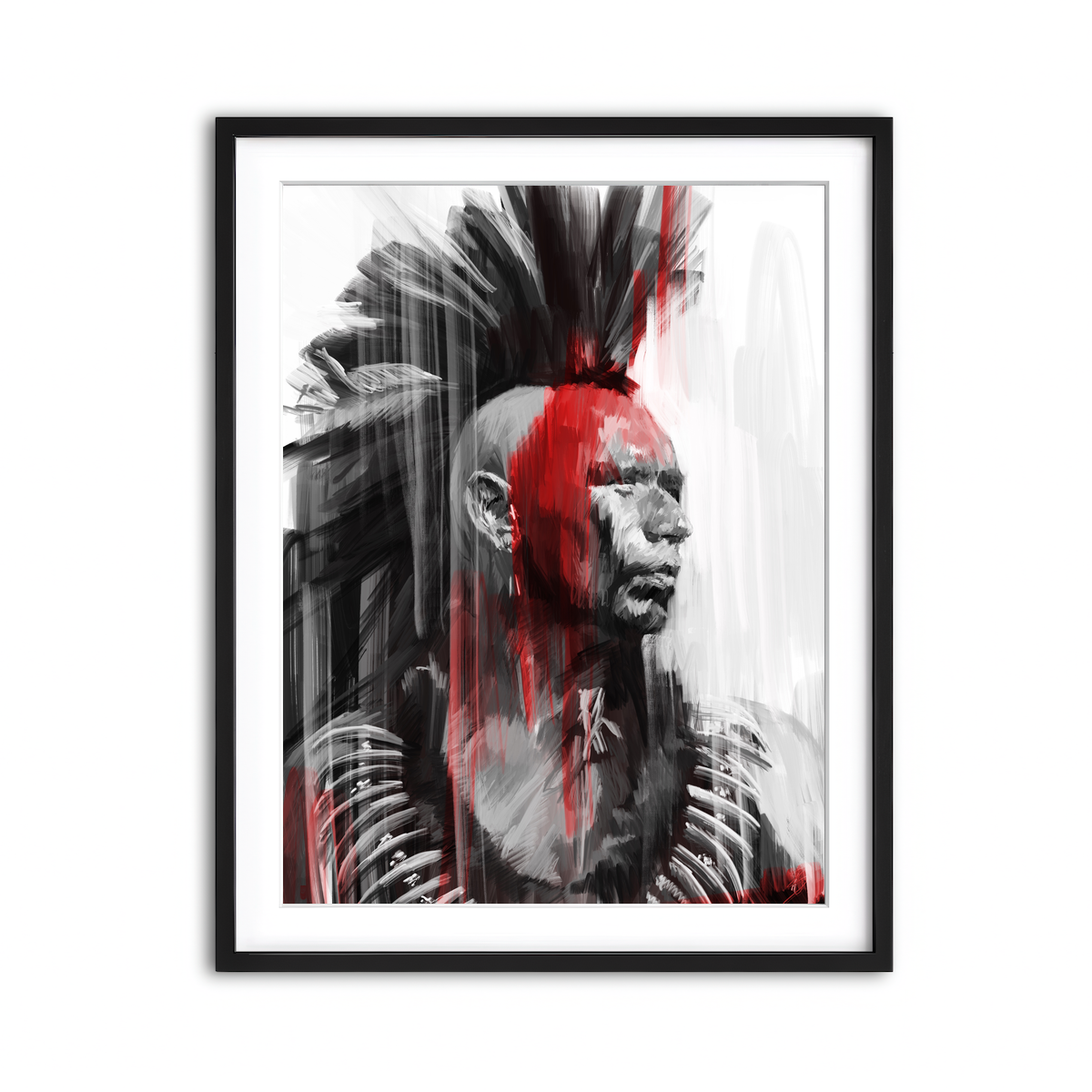 Framed Print 3x4 Black