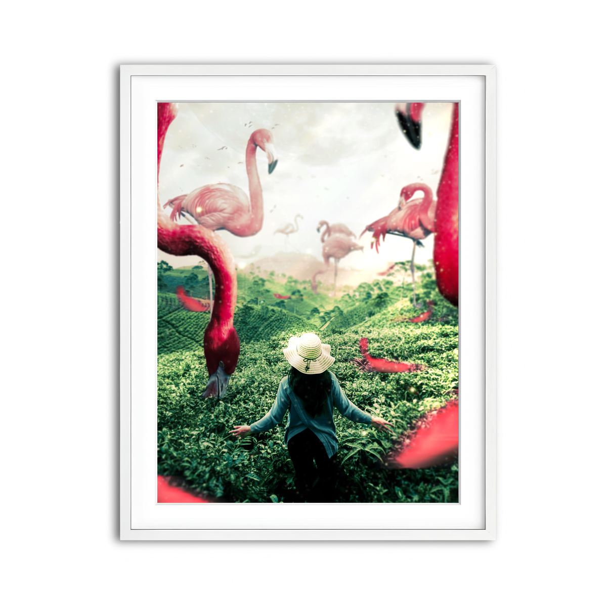 Framed Print 3x4 White