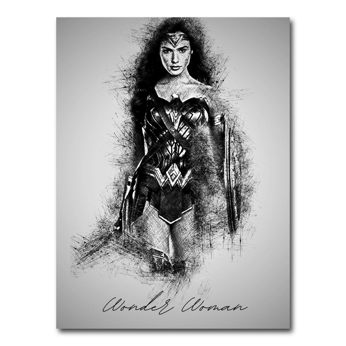 AUTO-MOCKUP WHITE | Wonder Woman | 1 Piece | Gallery Wrap Canvas | group=3x4