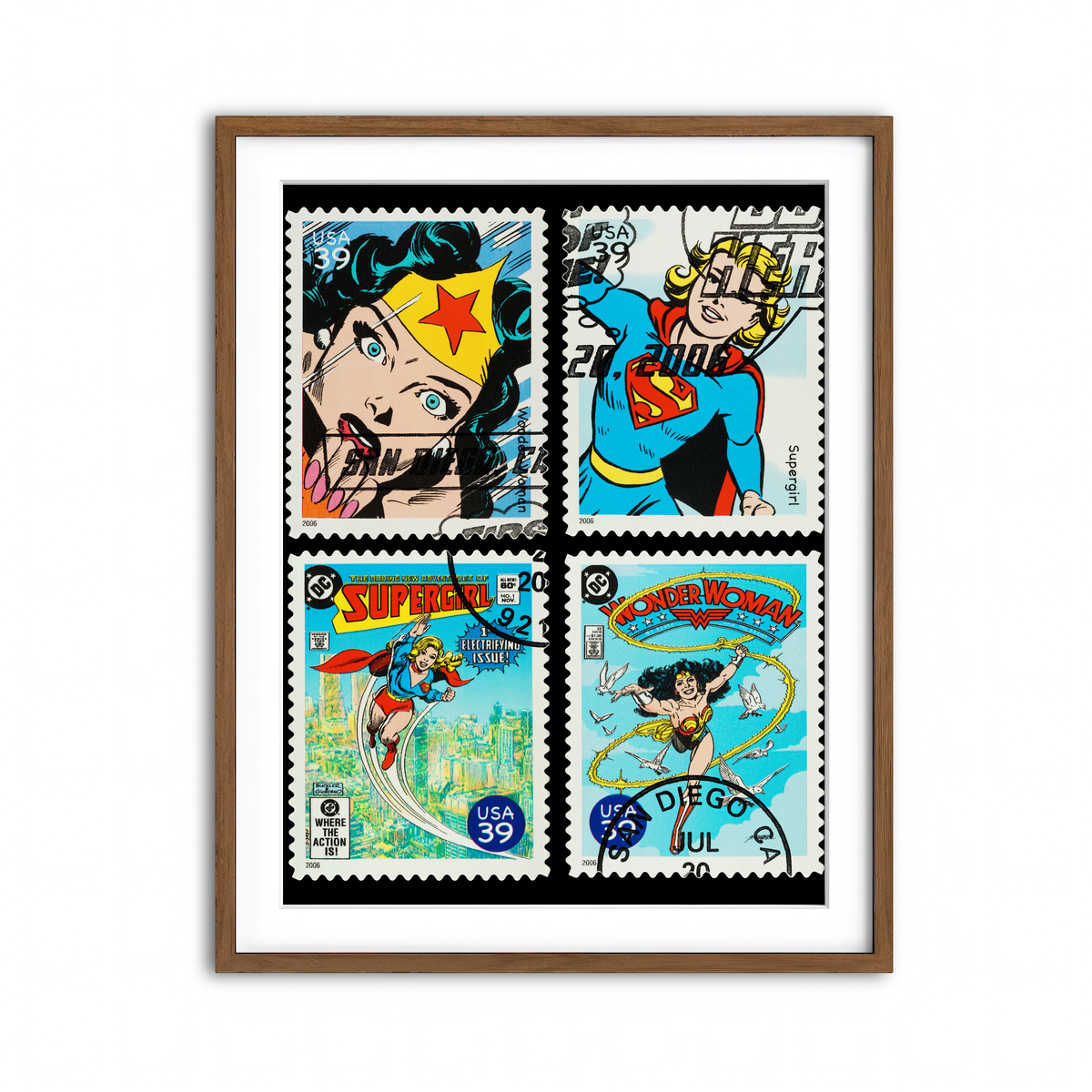 Framed Print 3x4 Walnut