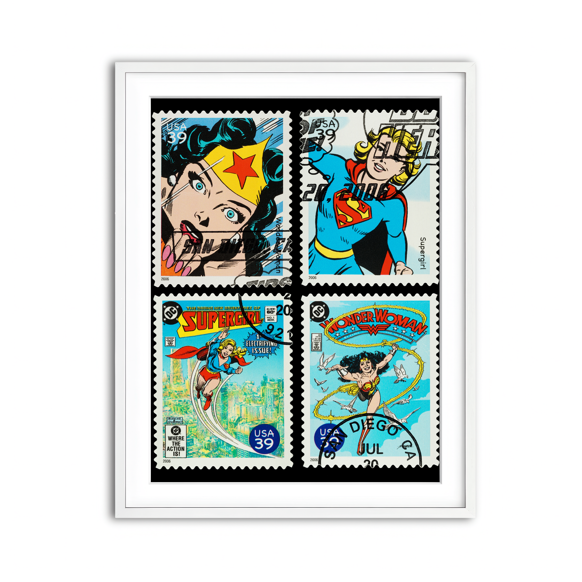 Framed Print 3x4 White