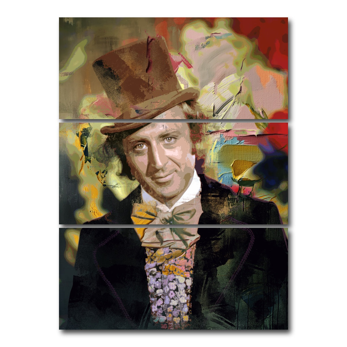 AUTO-MOCKUP WHITE | Wonka | 3 Piece | Gallery Wrap Canvas | group=8x18_stacked