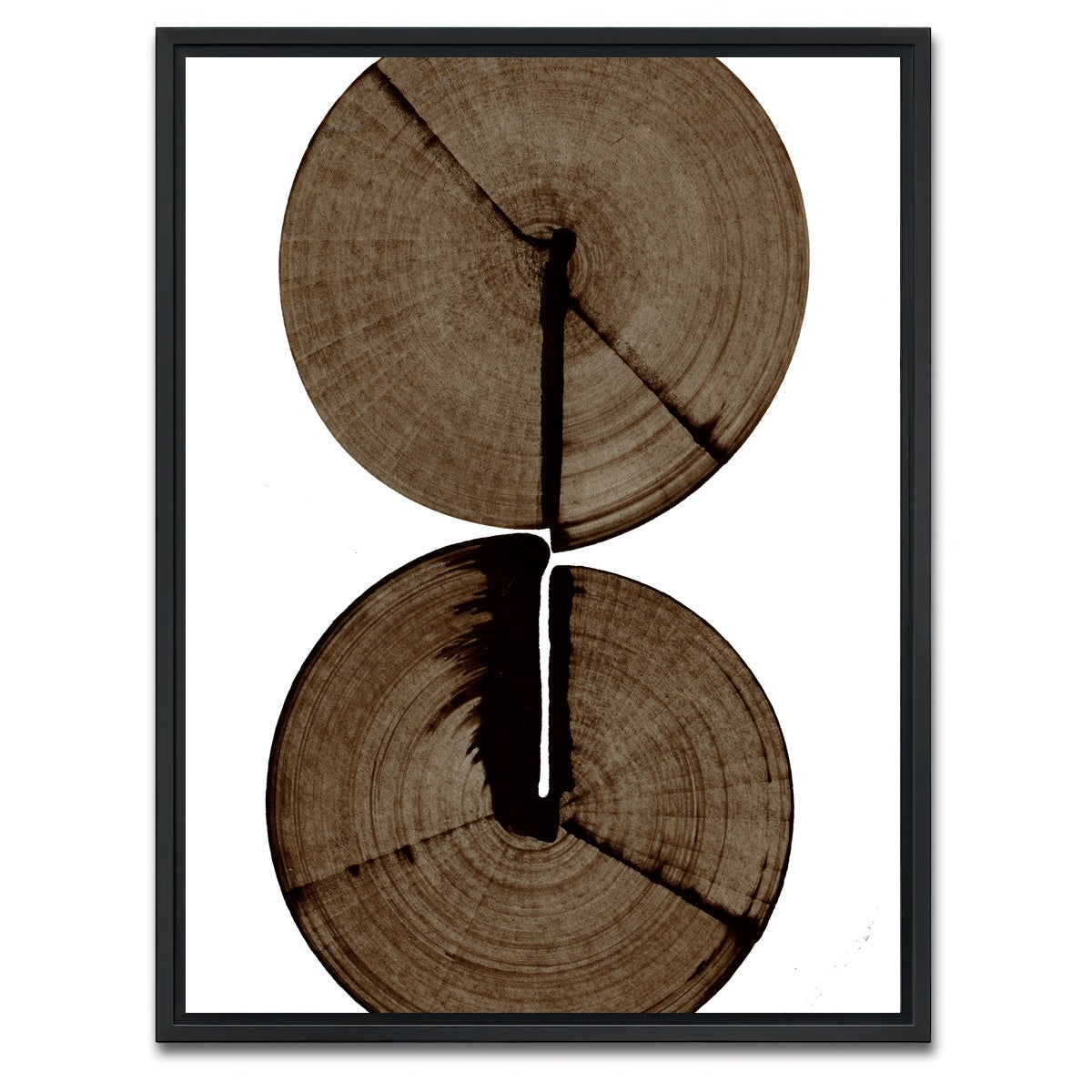 AUTO-MOCKUP WHITE | Wood Cracks | 1 Piece | Black Framed Canvas | group=3x4