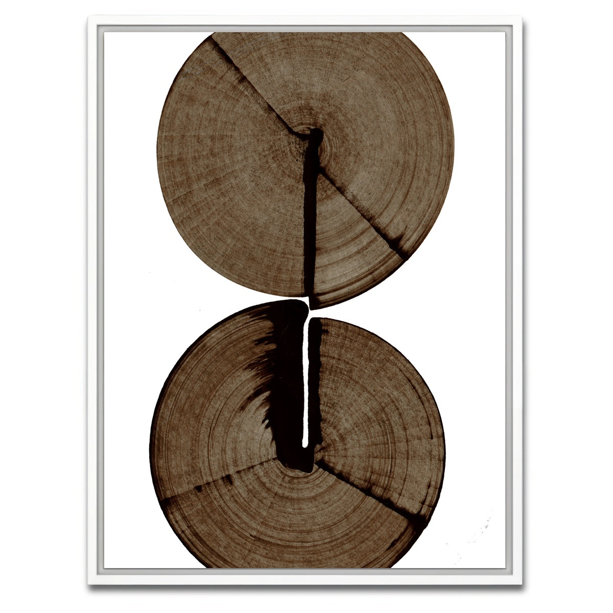 AUTO-MOCKUP WHITE | Wood Cracks | 1 Piece | White Framed Canvas | group=3x4