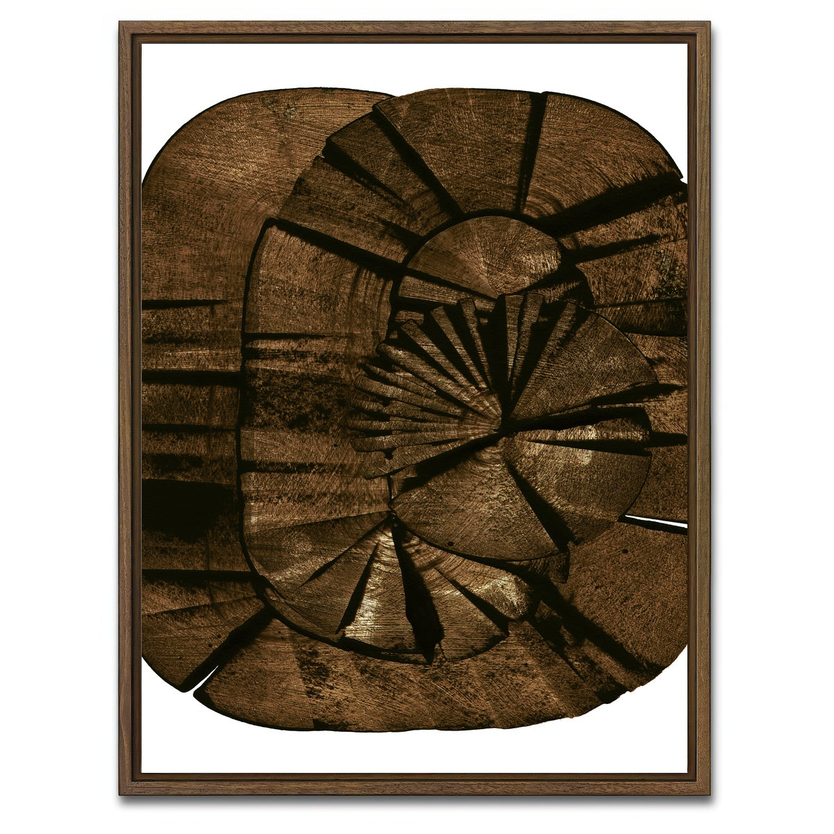 AUTO-MOCKUP WHITE | Wooden Dimension | 1 Piece | Walnut Framed Canvas | group=3x4