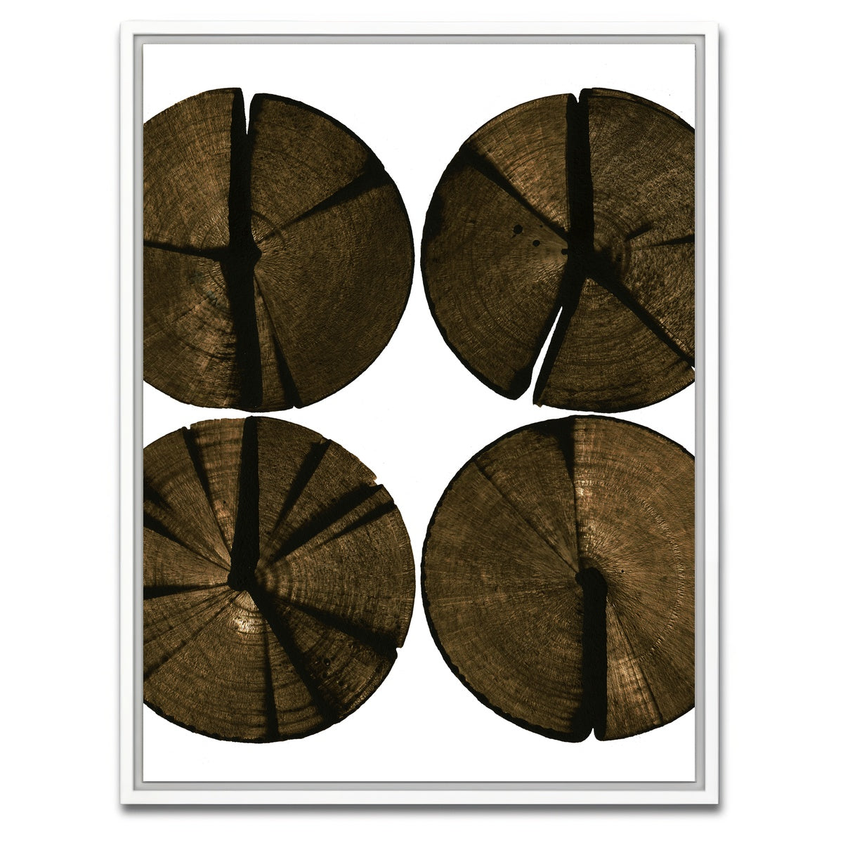 AUTO-MOCKUP WHITE | Wooden Rounds | 1 Piece | White Framed Canvas | group=3x4