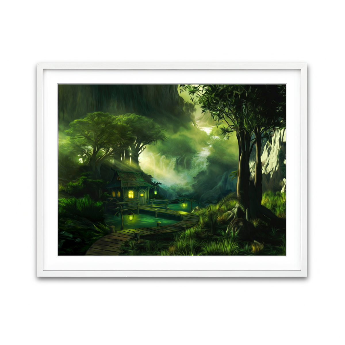 Framed Print 4x3 White