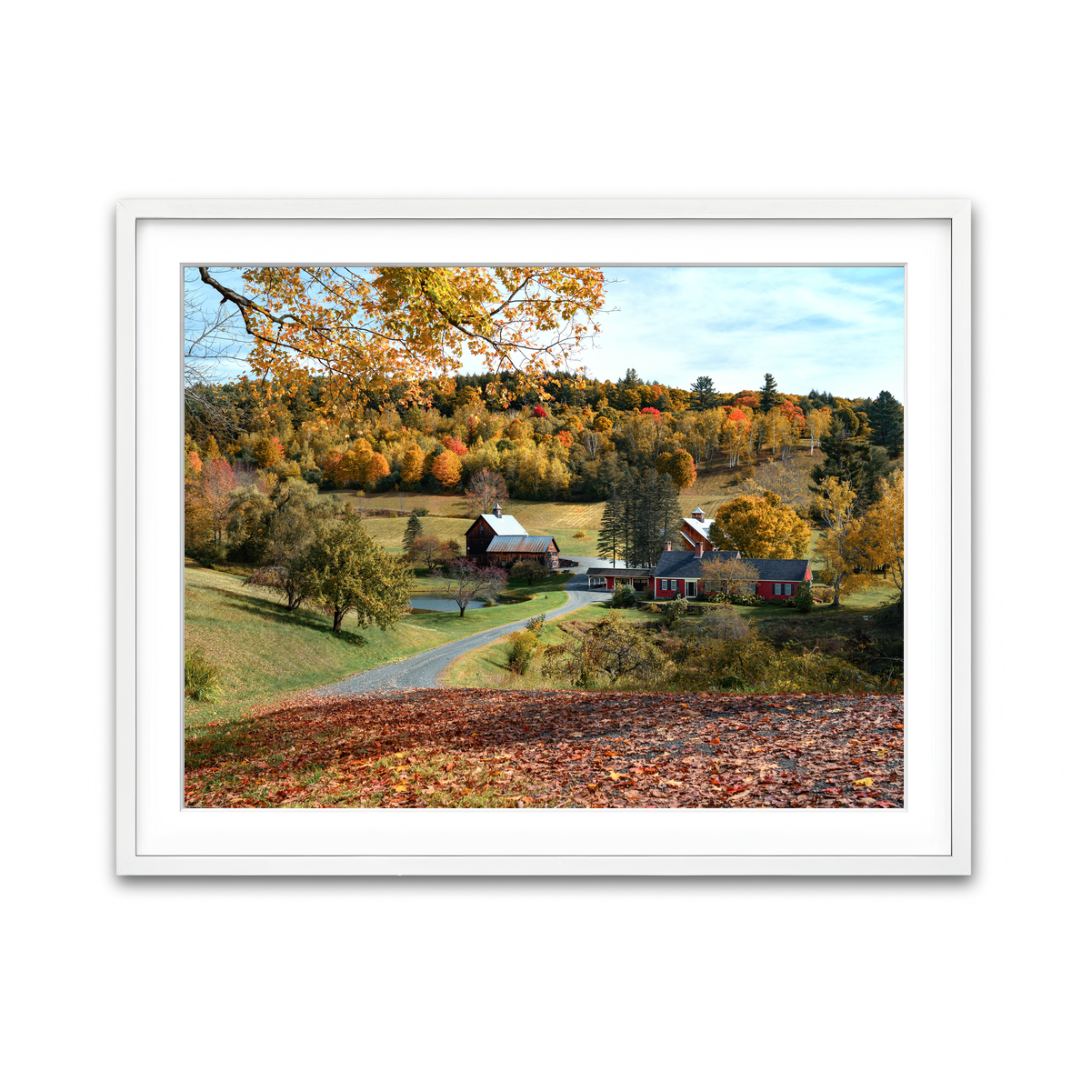 Framed Print 4x3 White