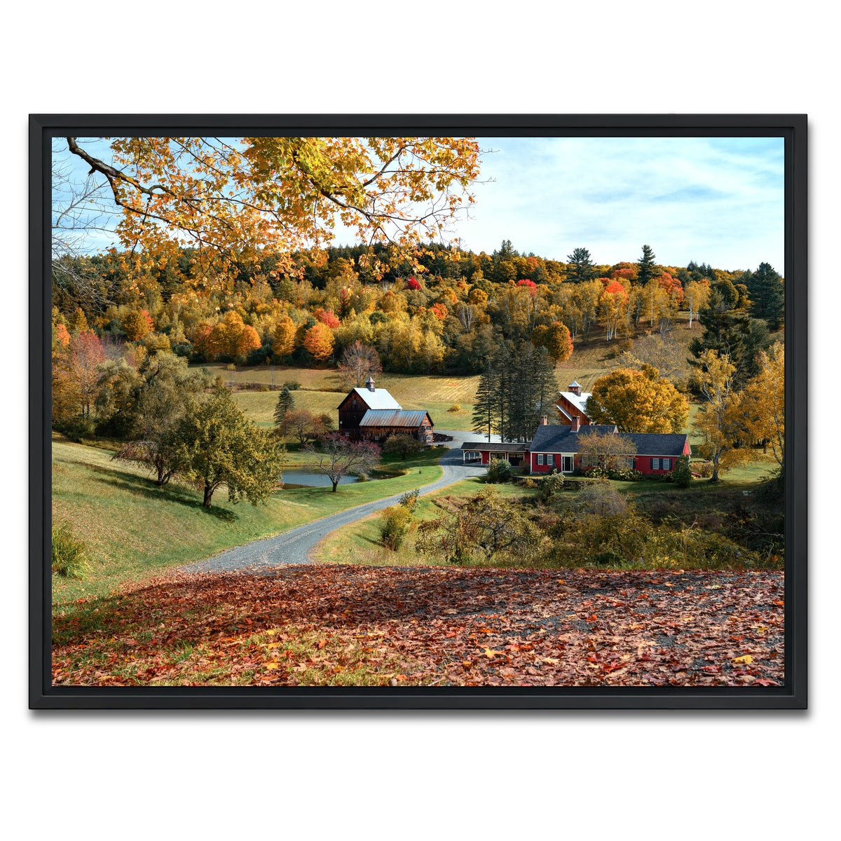 AUTO-MOCKUP WHITE | Woodstock Farmstead | 1 Piece | Black Framed Canvas | group=4x3