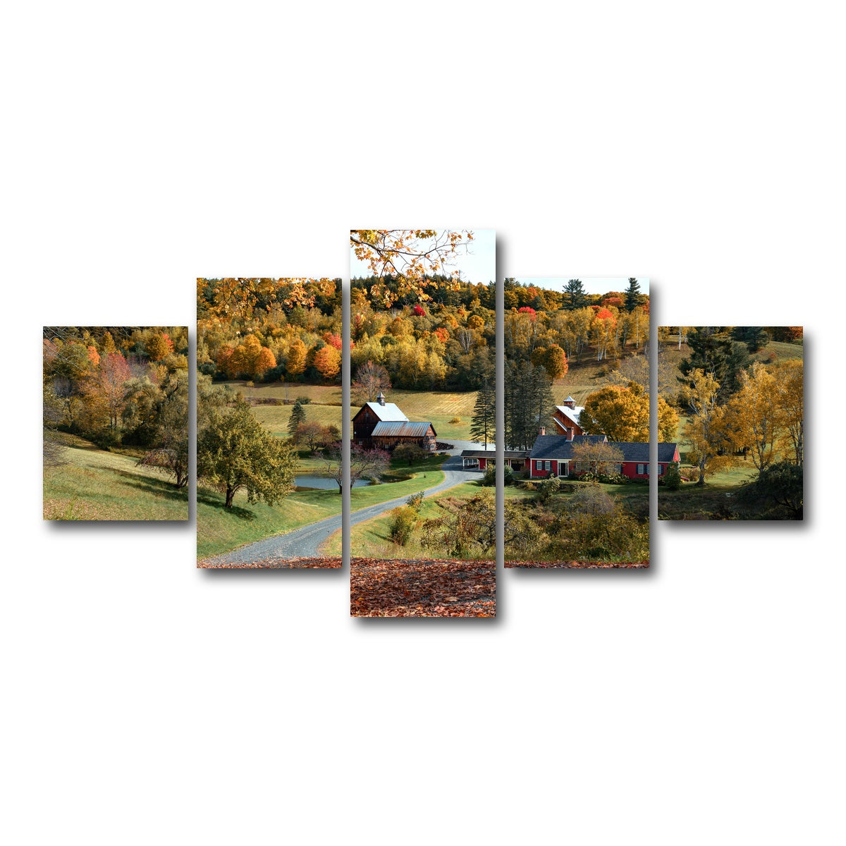 AUTO-MOCKUP WHITE | Woodstock Farmstead | 5 Piece | Gallery Wrap Canvas | group=5_short