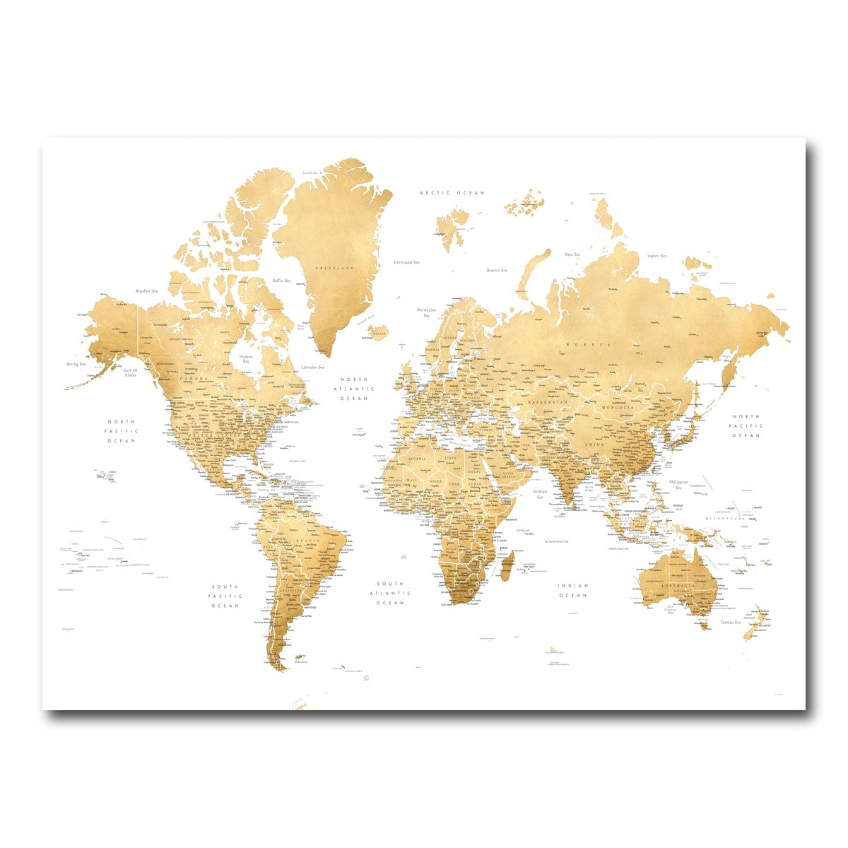 AUTO-MOCKUP WHITE | World Map 10 | 1 Piece | Gallery Wrap Canvas | group=4x3