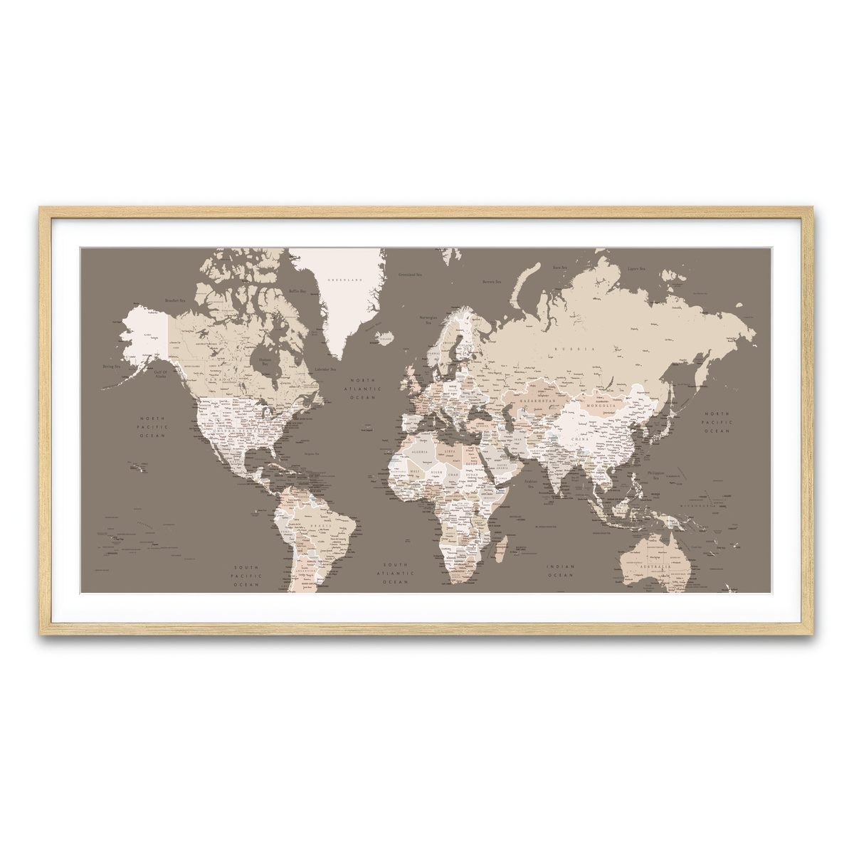 Framed Print 2x1 Natural