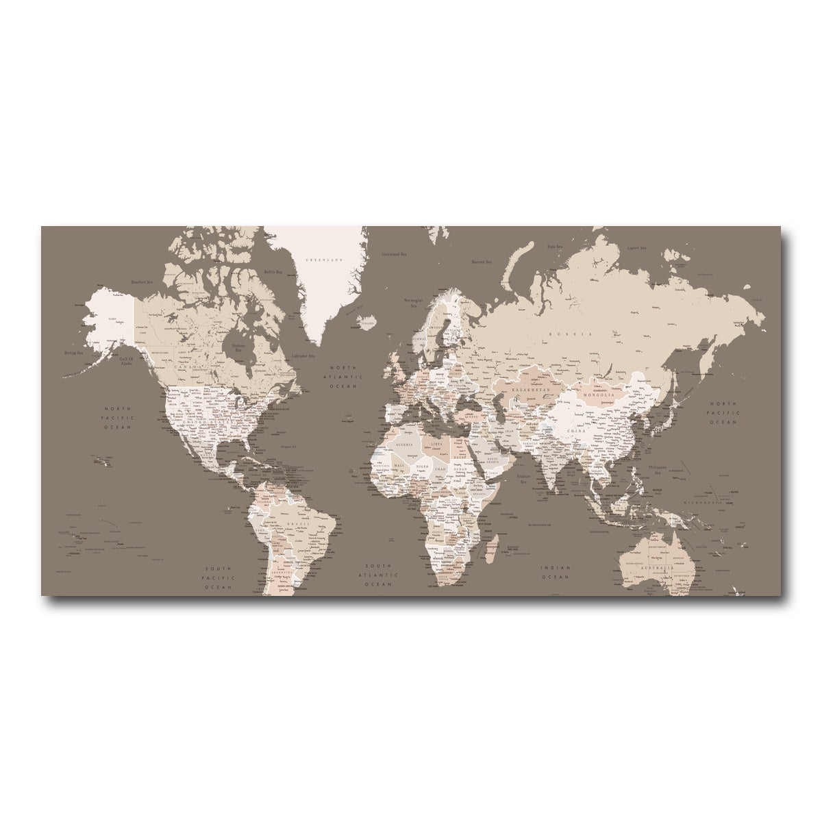 AUTO-MOCKUP WHITE | World Map 11 | 1 Piece | Gallery Wrap Canvas | group=2x1