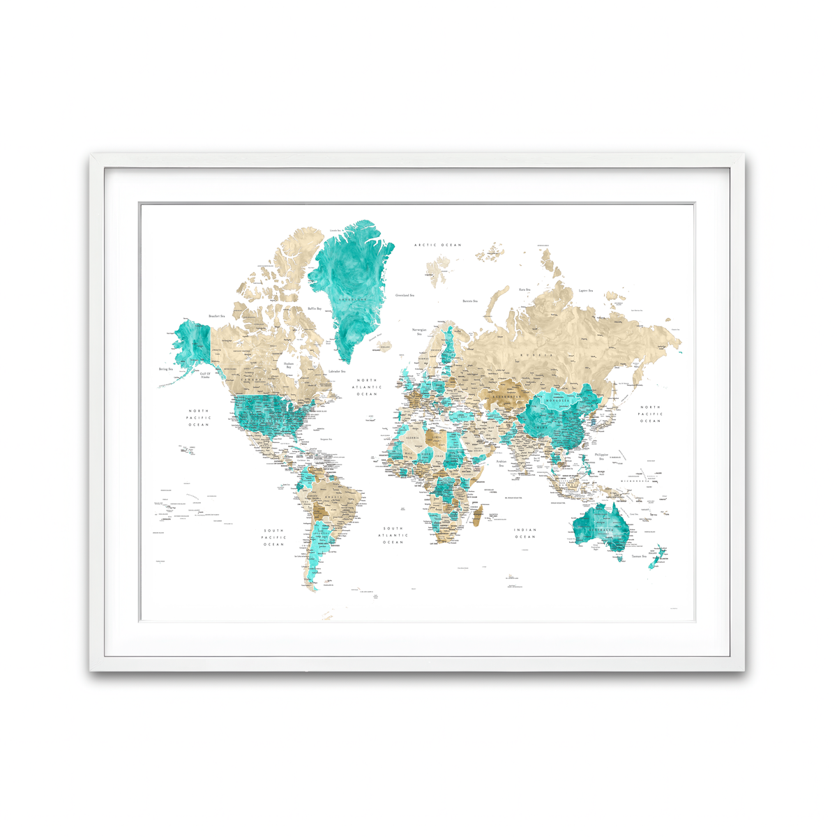 Framed Print 4x3 White